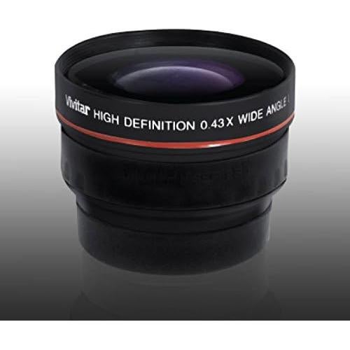 Lente Gran Angular 0.43X Vivitar 4358W 58mm para Cámara