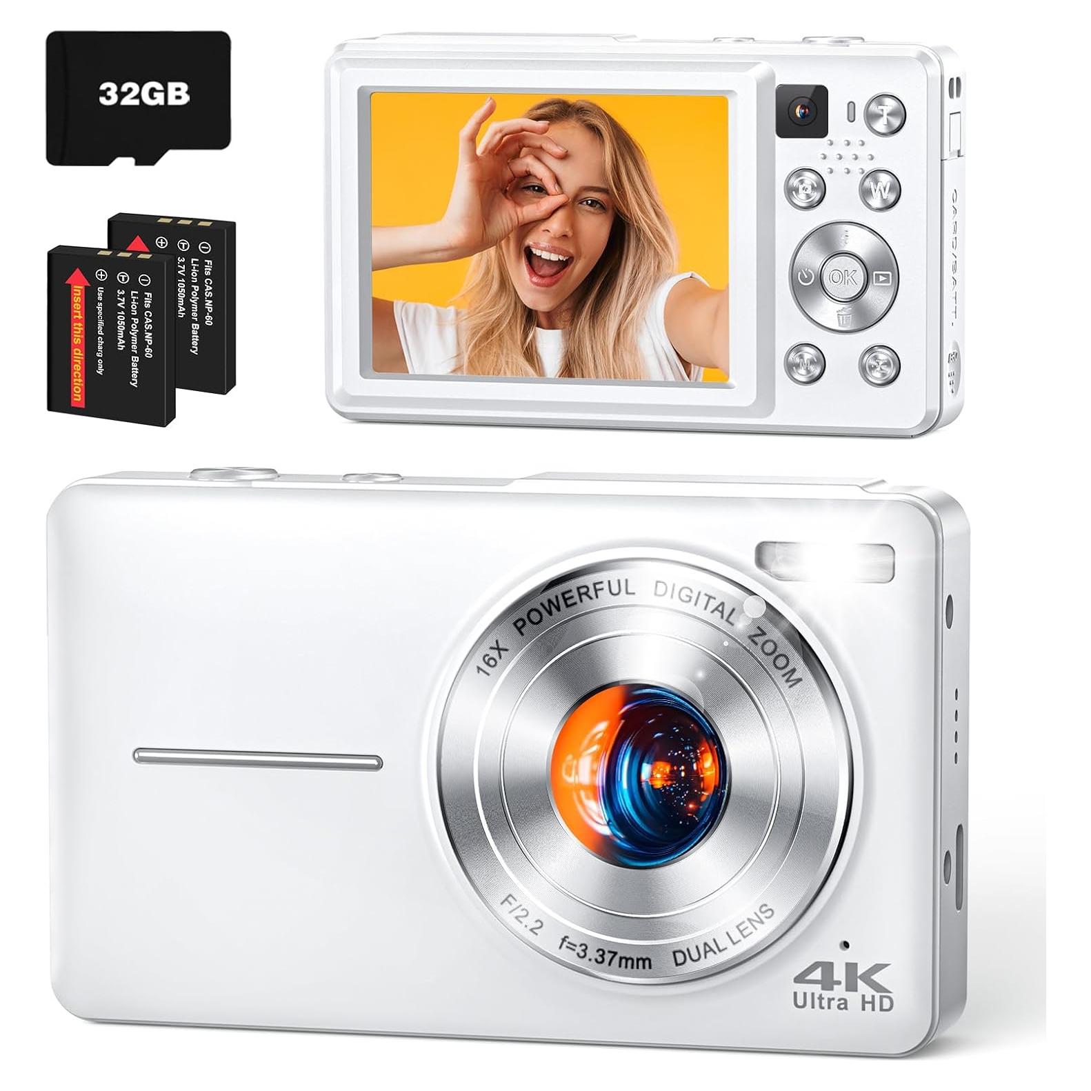 Cámara Digital 4K YAXTIFIU DC413L 64MP Zoom 16X Flash