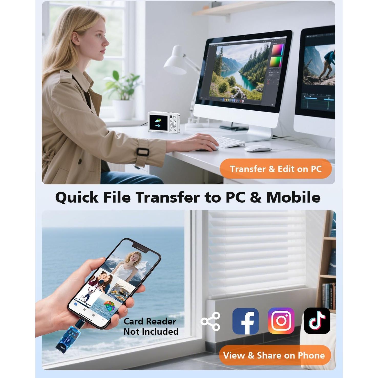 Cámara Digital 4K YAXTIFIU DC413L 64MP Zoom 16X Flash