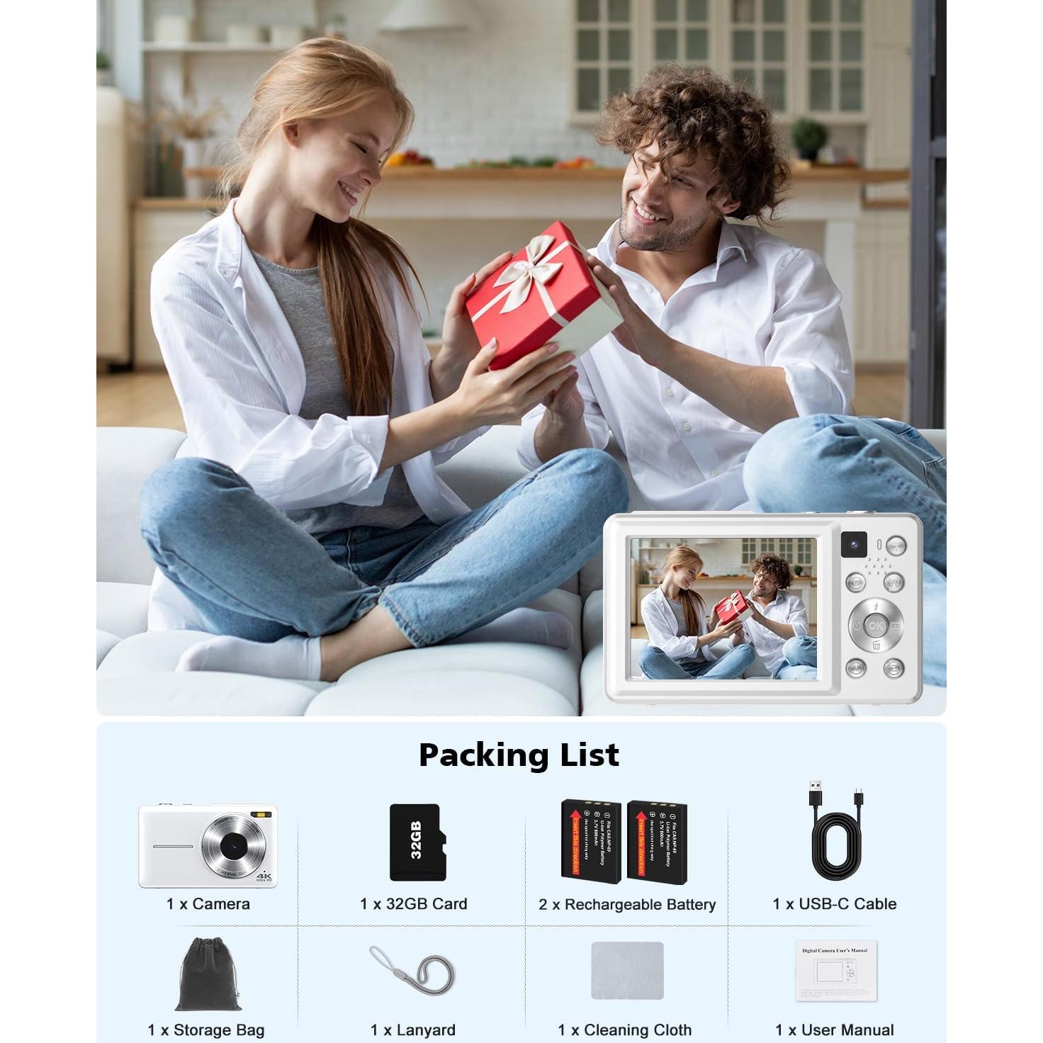 Cámara Digital 4K YAXTIFIU DC413L 64MP Zoom 16X Flash