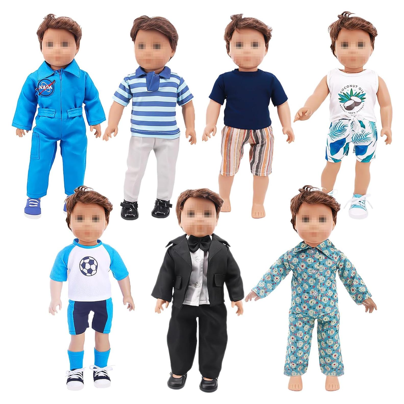 SOTOGO 7 Conjuntos Ropa Muñeca 45-46 cm Accesorios