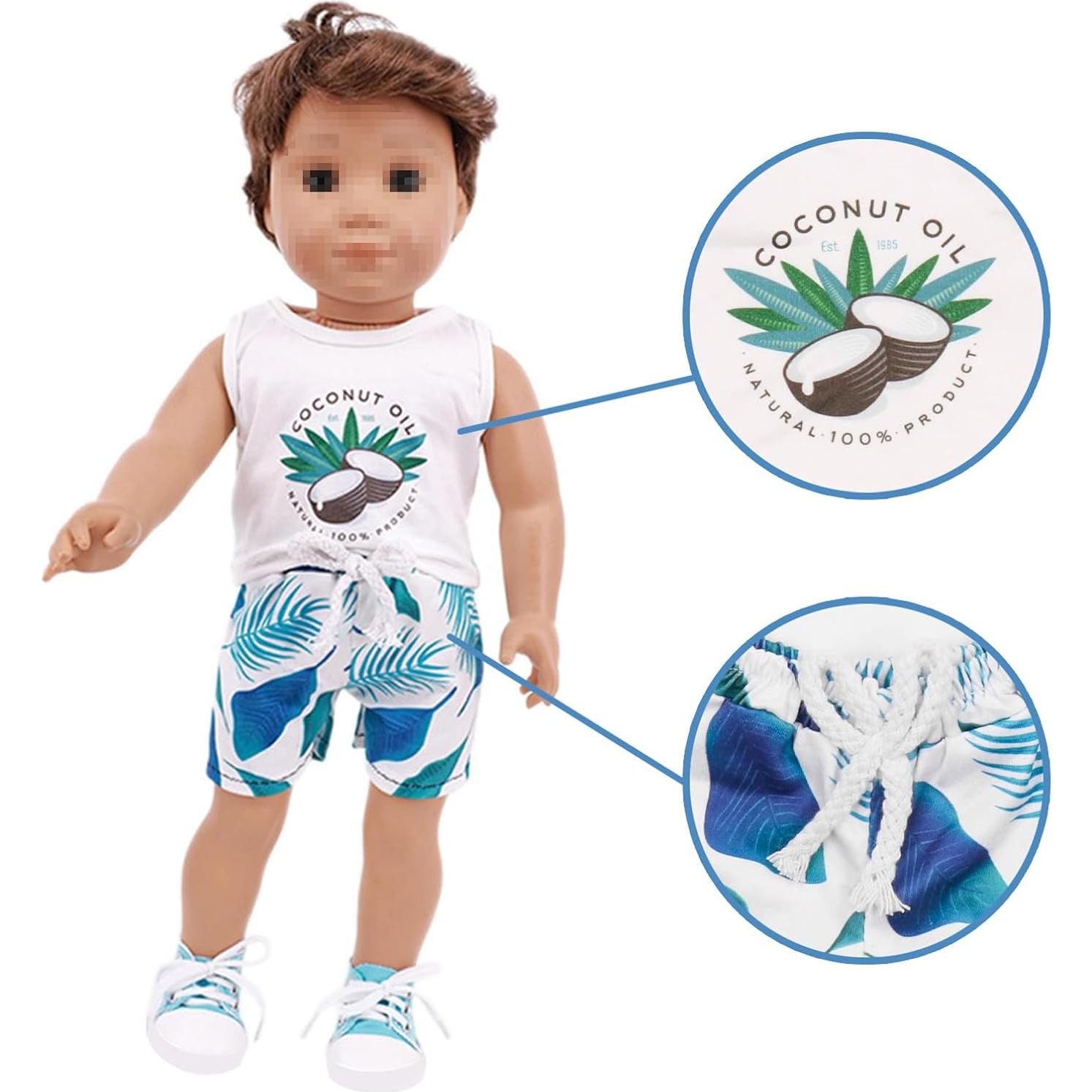 SOTOGO 7 Conjuntos Ropa Muñeca 45-46 cm Accesorios