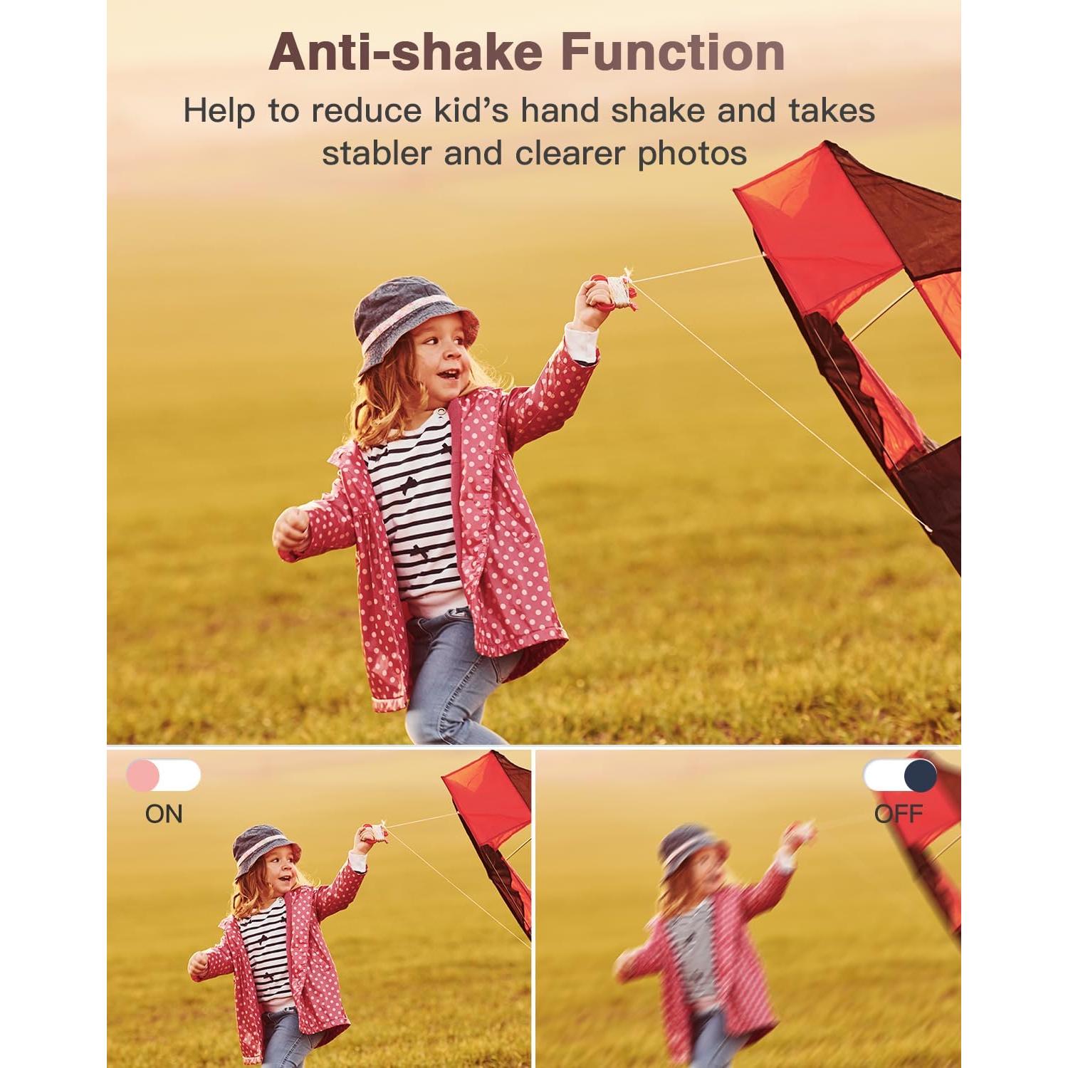 Cámara Digital Kenuo Rosa 36MP 1080P para Niños Compacta