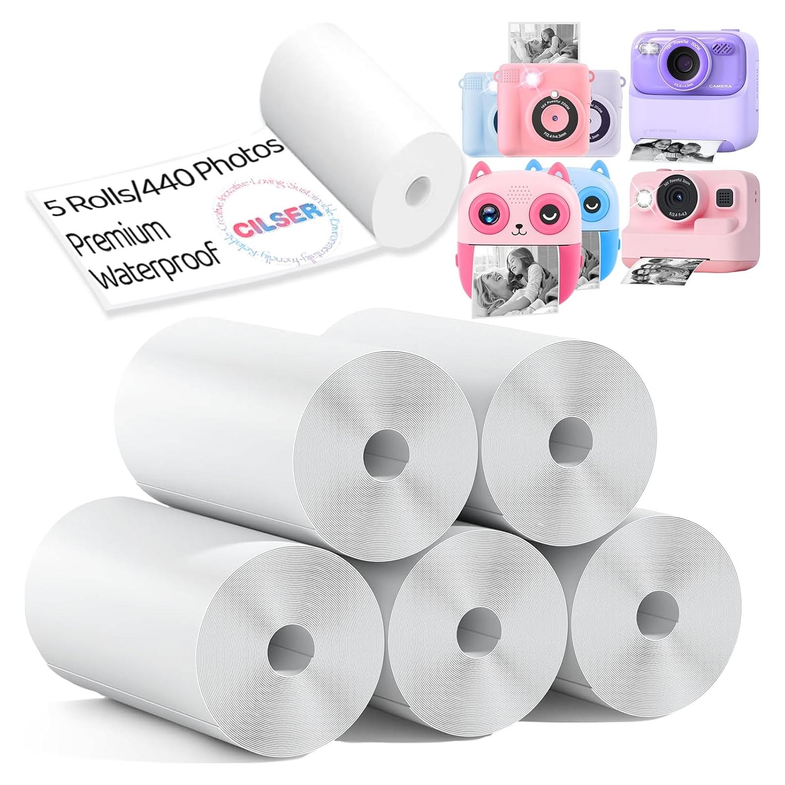 Papel Térmico CILSER para Cámara Infantil - 5 Rollos 57x25mm