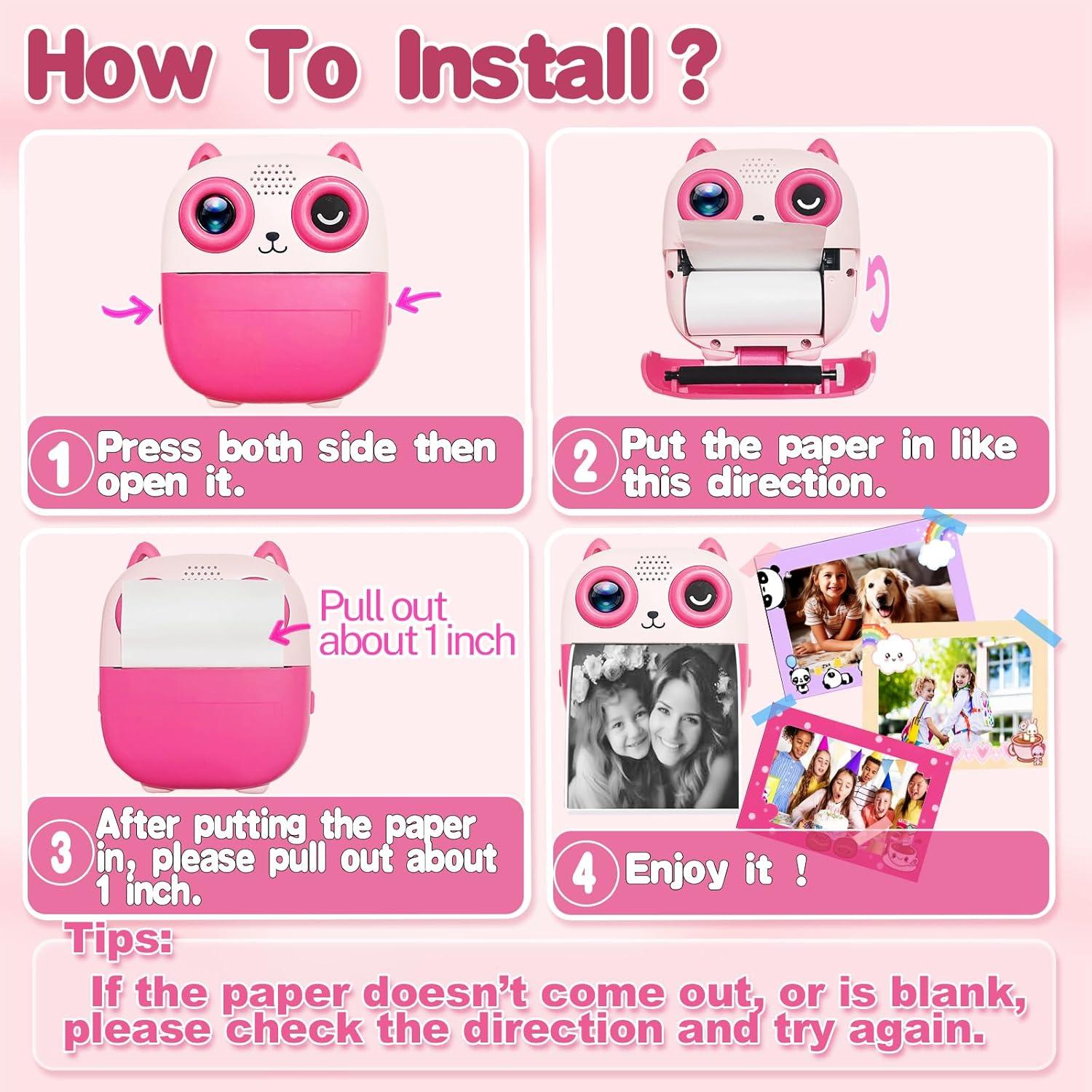 Papel Térmico CILSER para Cámara Infantil - 5 Rollos 57x25mm