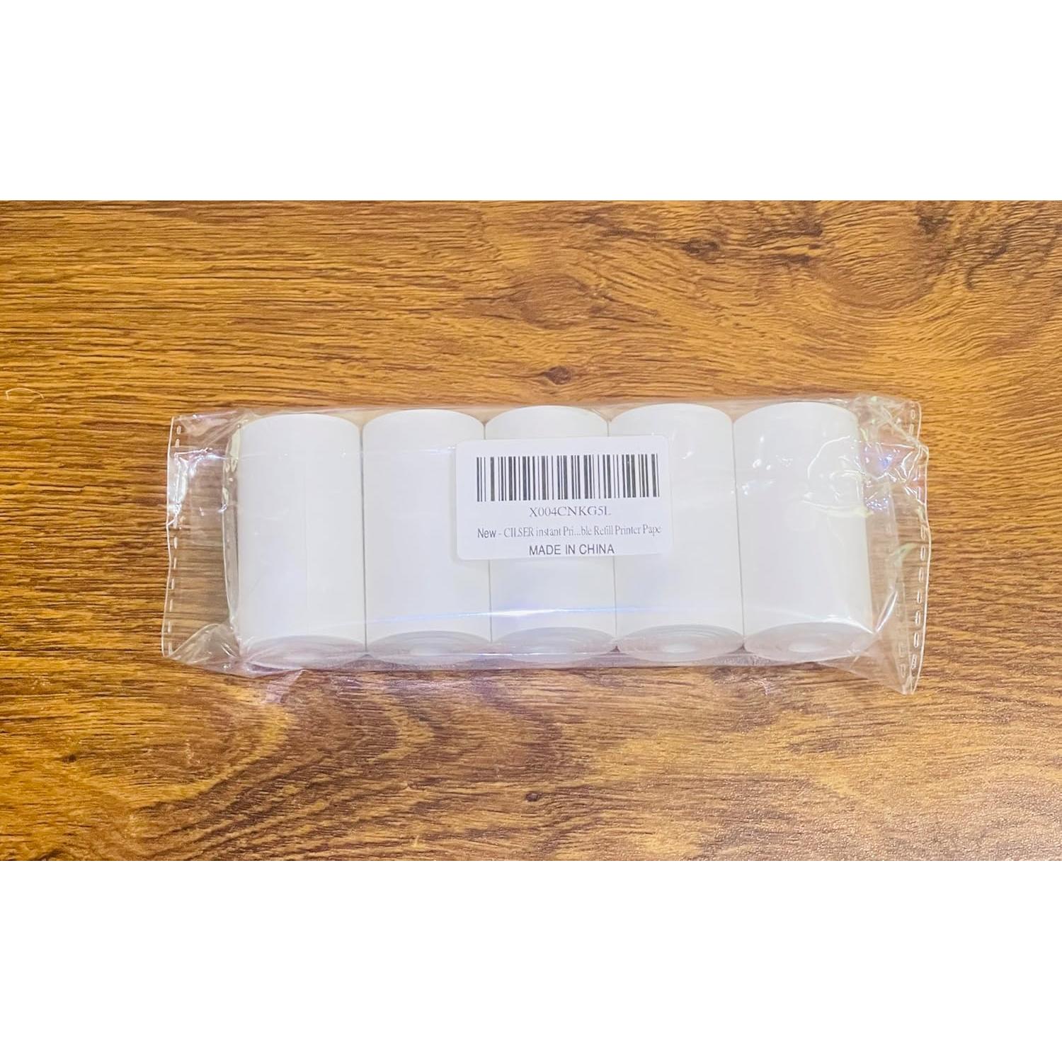 Papel Térmico CILSER para Cámara Infantil - 5 Rollos 57x25mm