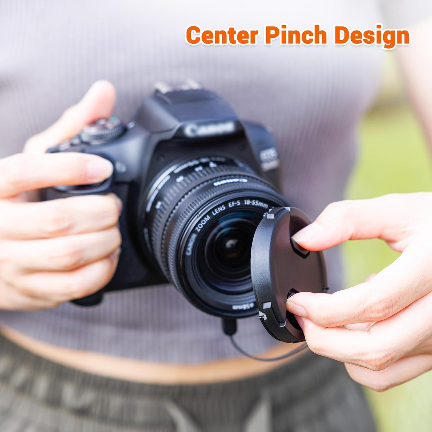 Tapa de Lente Frontal JJC 40.5mm + Soporte Elástico para Sony