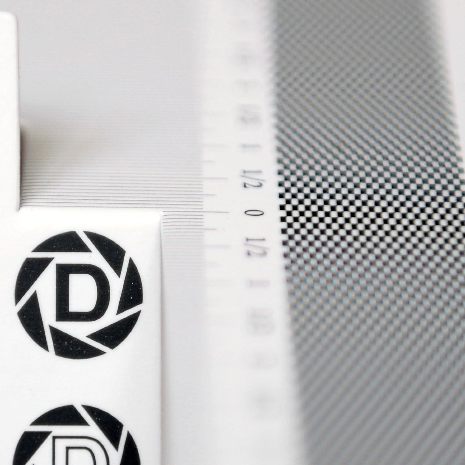 Regla de Calibración de Enfoque de Lente DSLRKIT - Paquete de 2