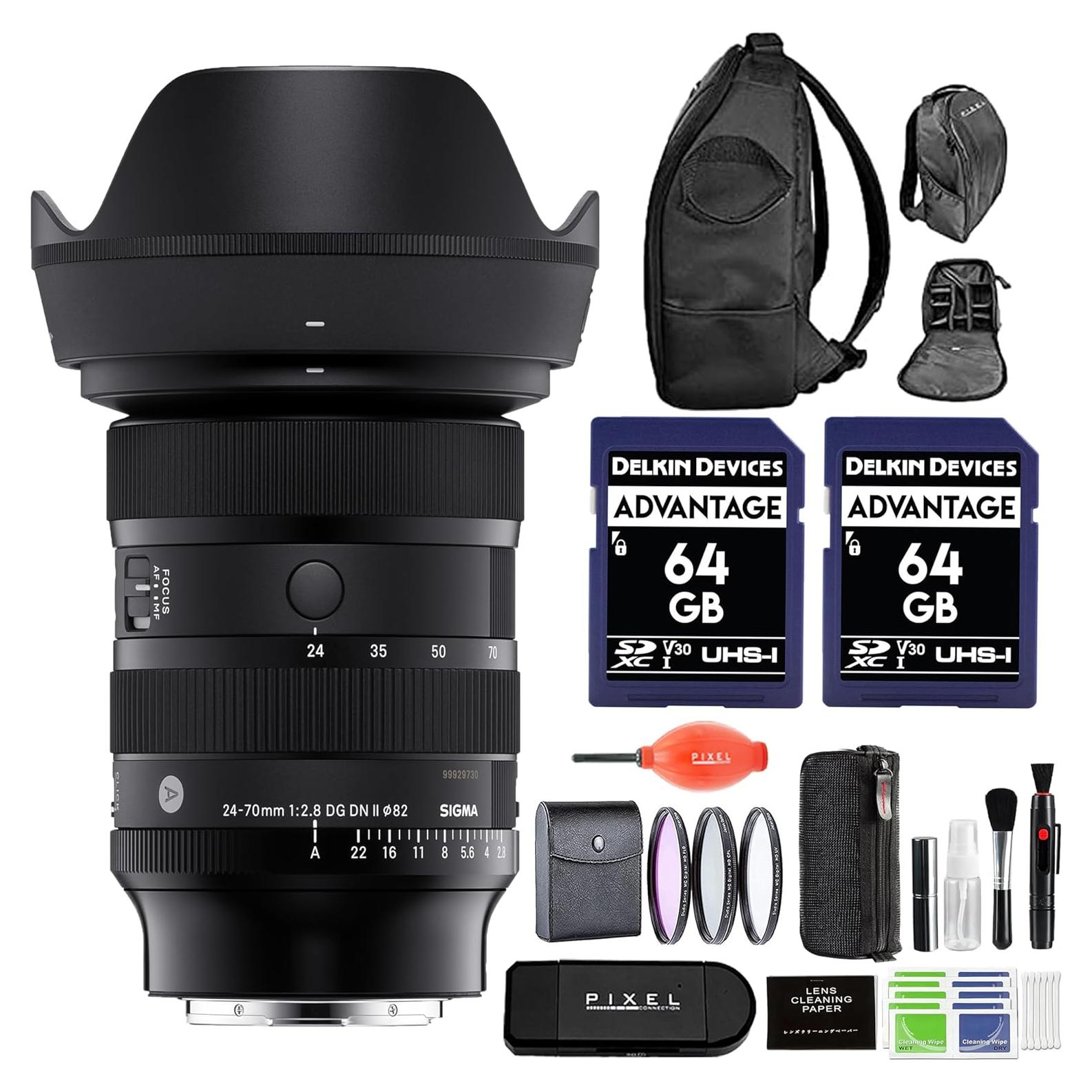 Lente Sigma 24-70mm f/2.8 DG DN II Art para Sony E con Accesorios