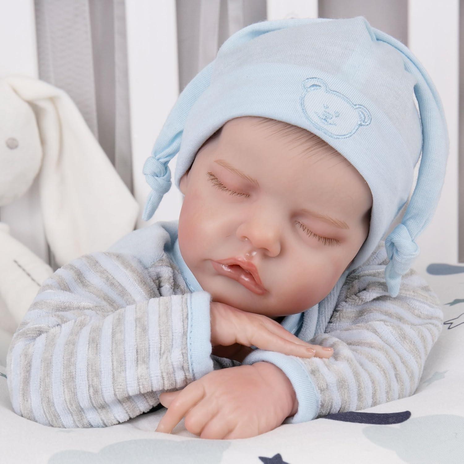 Muñeca Reborn Milidool James 43 cm Cuerpo Blando Realista