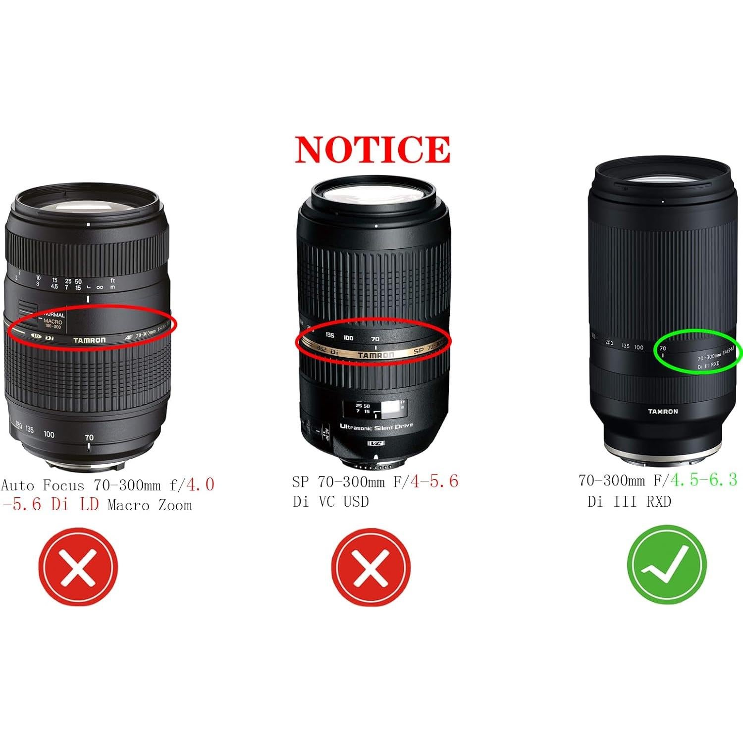 Cubierta de tapa de lente 67 mm Huipuxiang para Tamron 70-300 mm