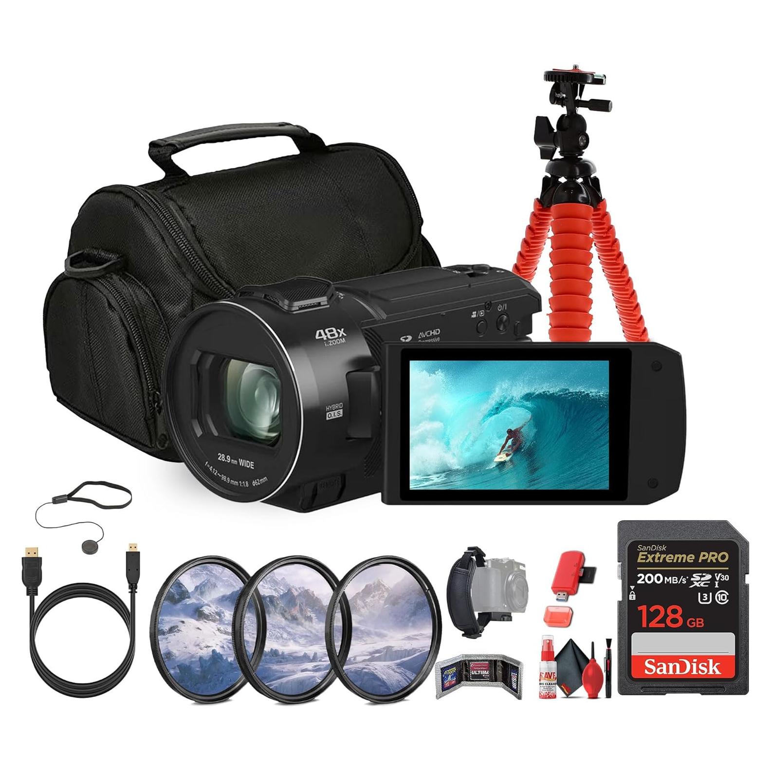 Cámara de video Panasonic HC-V900 Full HD 24x + Accesorios