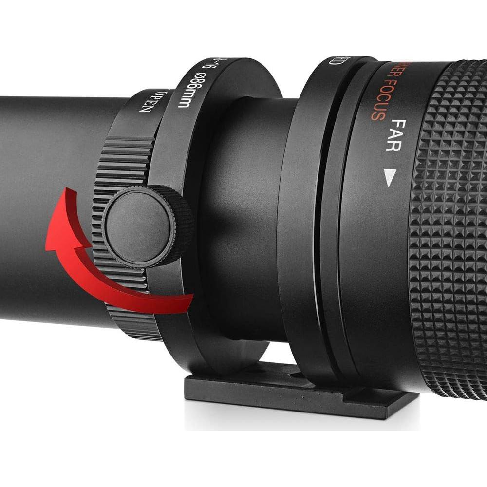 Lente Telefoto Zoom 650-1300mm f/8 Commander Optics para Olympus/Panasonic