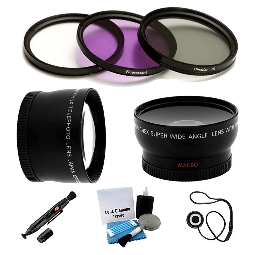 Kit de Lentes UltraPro 58mm: Gran Angular, Telefoto y Filtros