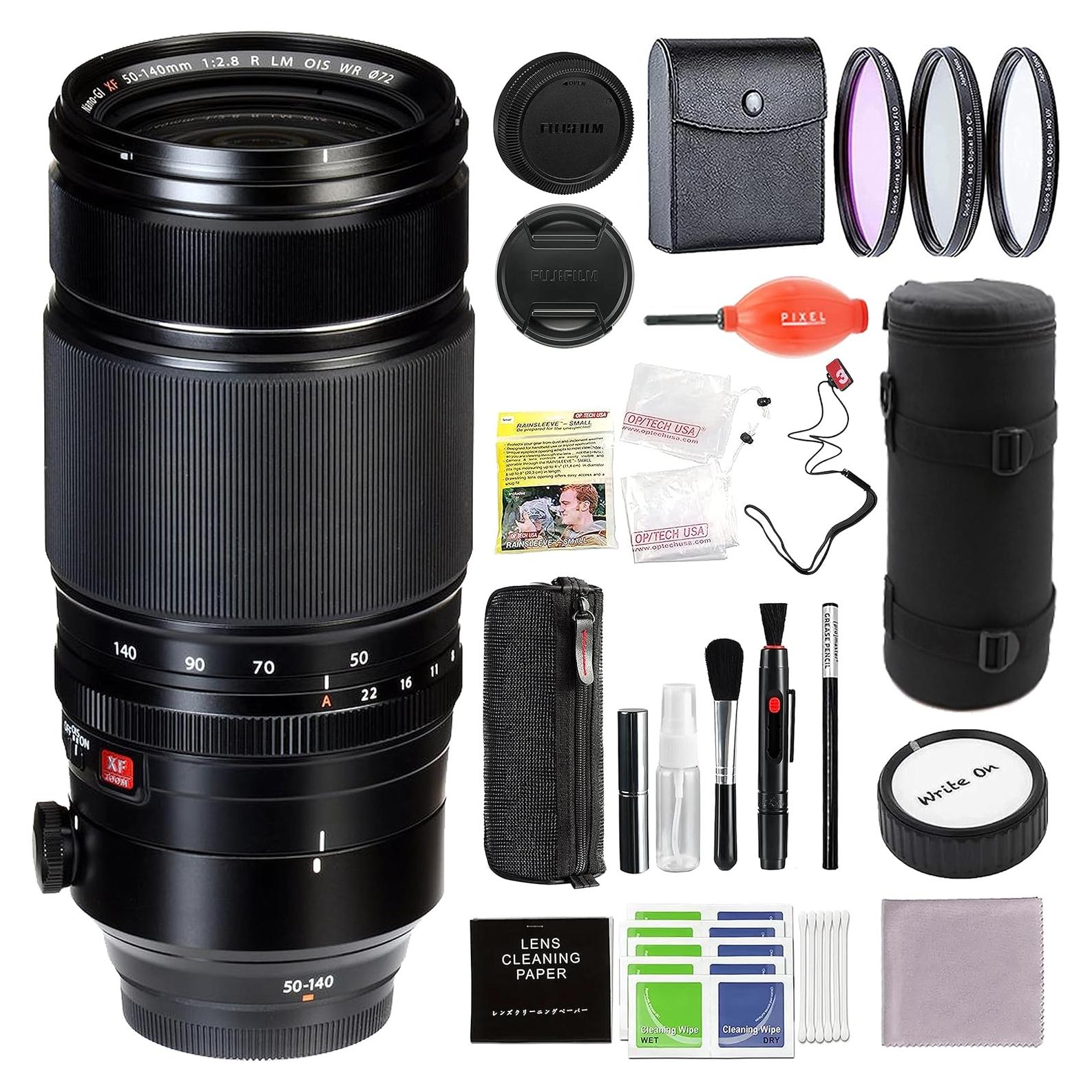 Lente Fujifilm XF 50-140mm F2.8 R LM OIS WR con Accesorios