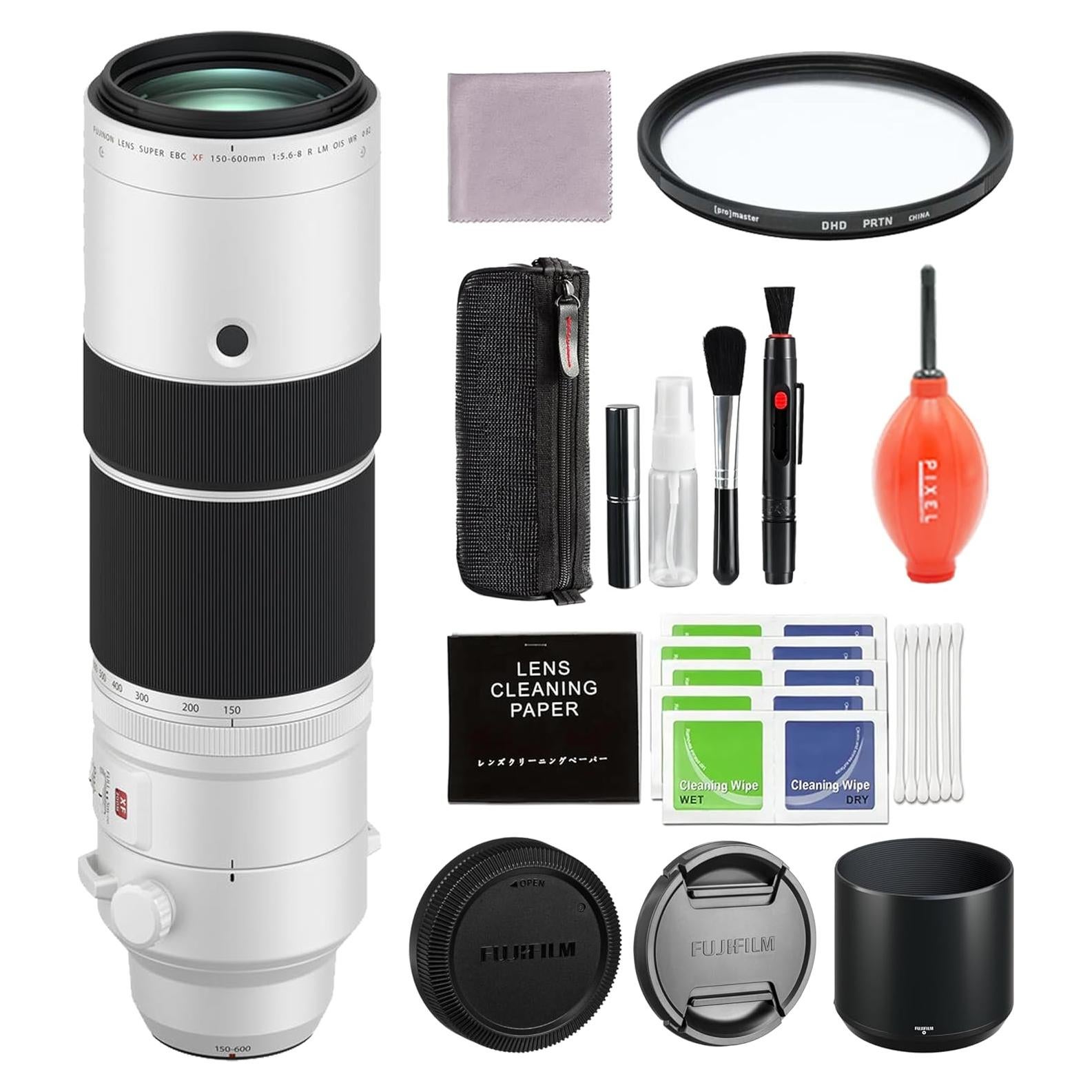 Lente Fujifilm XF 150-600mm F5.6-8 R LM OIS WR con Accesorios