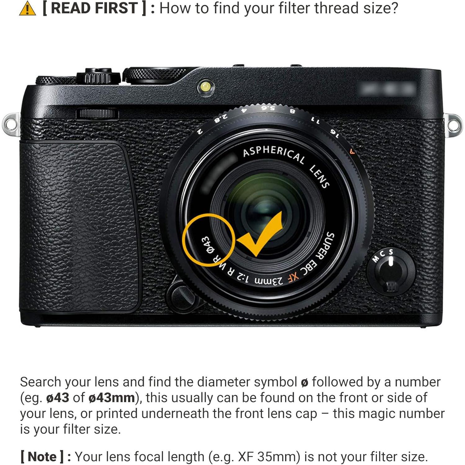 Filtro UV JJC 43mm Multi-Capa para Lentes Fuji y Canon