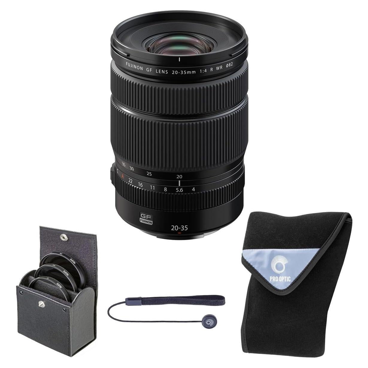 Lente Fujifilm GF 20-35mm f/4.0 R WR + Kit de Filtros 82mm