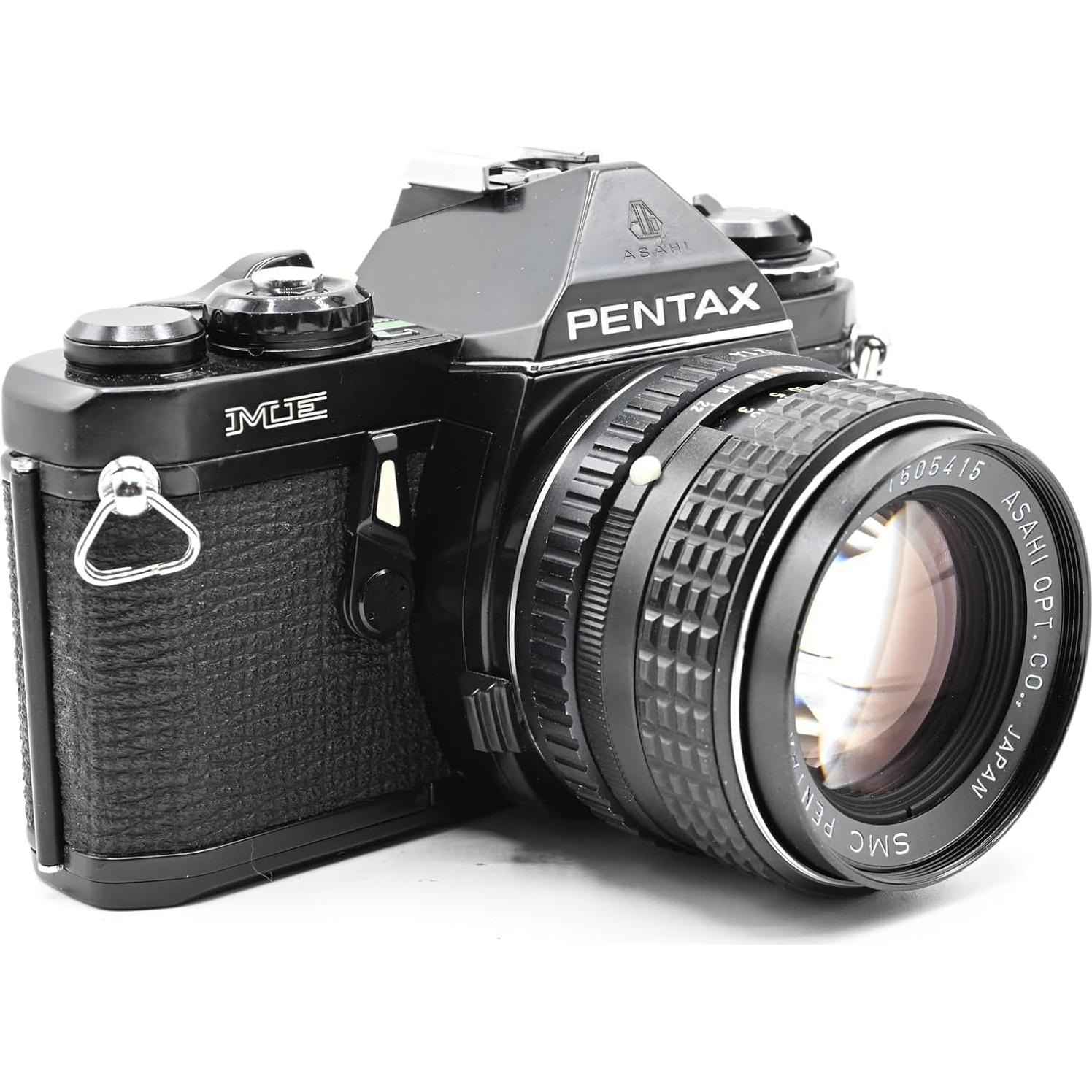 Cámara SLR Pentax ME 35mm con lente manual 50mm
