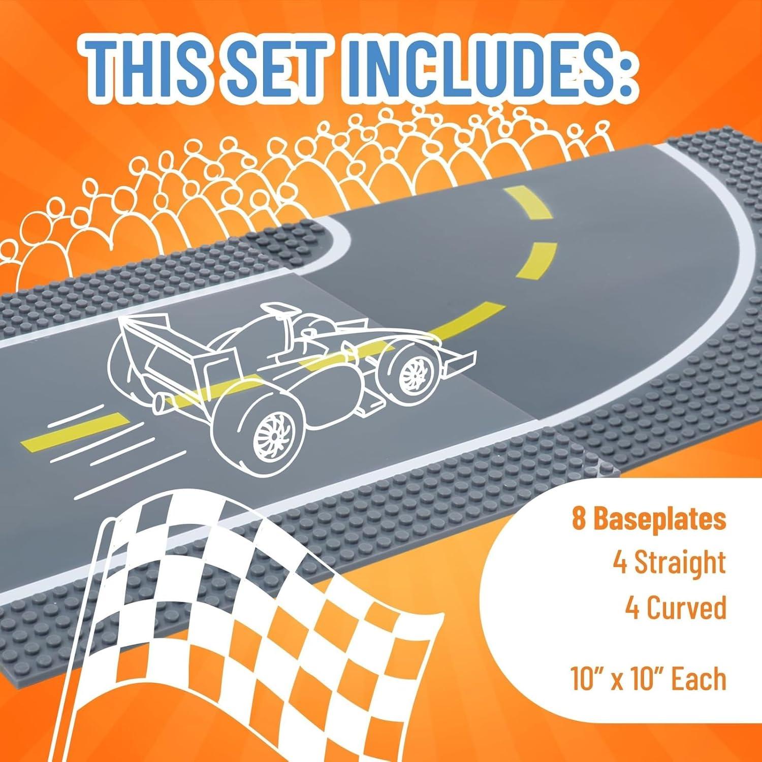 Placas de Base Strictly Briks 8 Piezas 25,4 cm para Niños