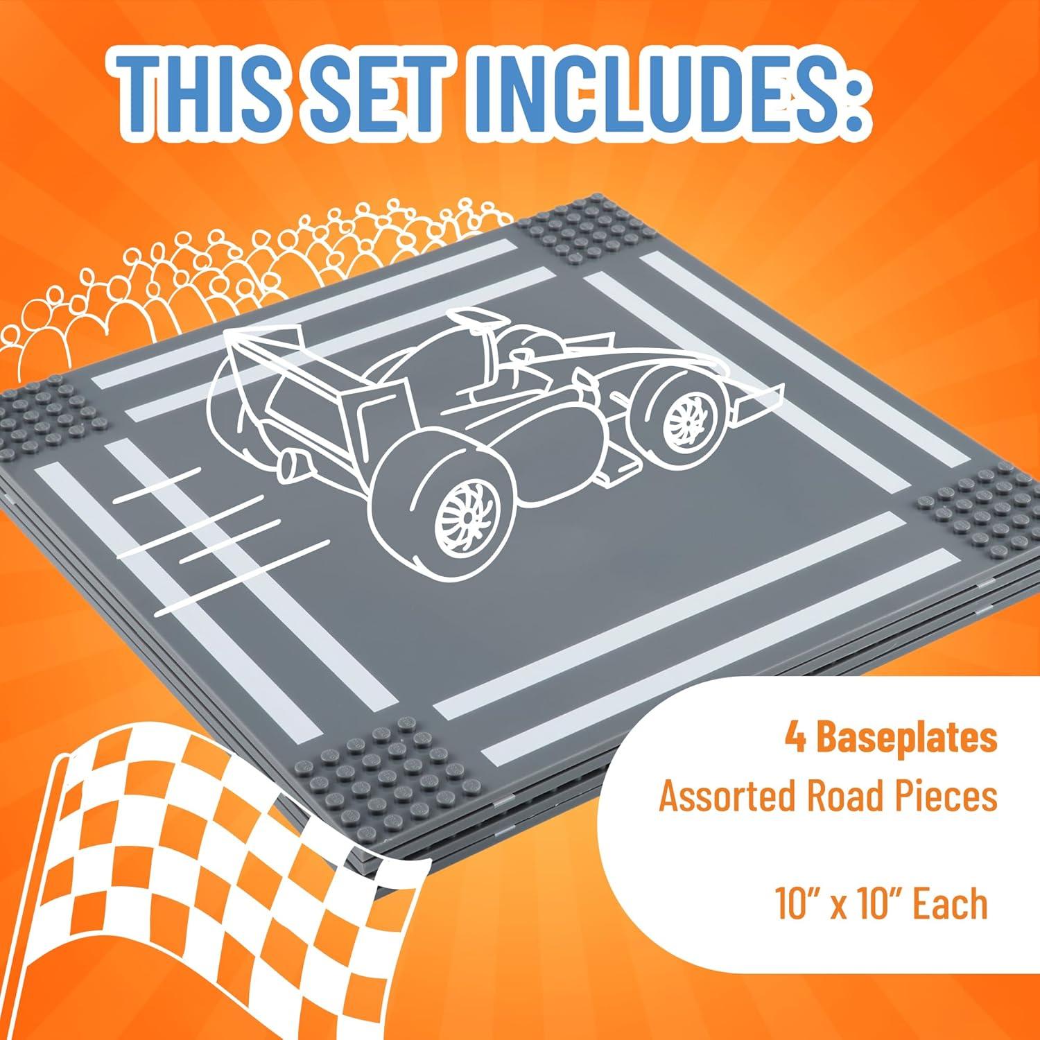 Placas de Carretera Strictly Briks 10x10 cm Paquete de 4