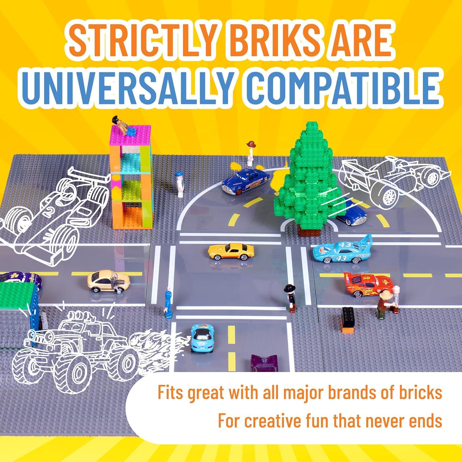 Placas de Carretera Strictly Briks 10x10 cm Paquete de 4