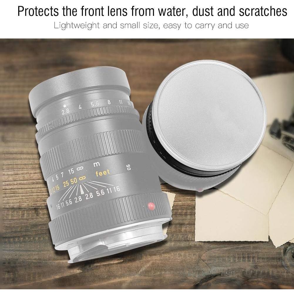 Tapa Frontal de Lente Mugast 36mm Aleación Plata para Leica