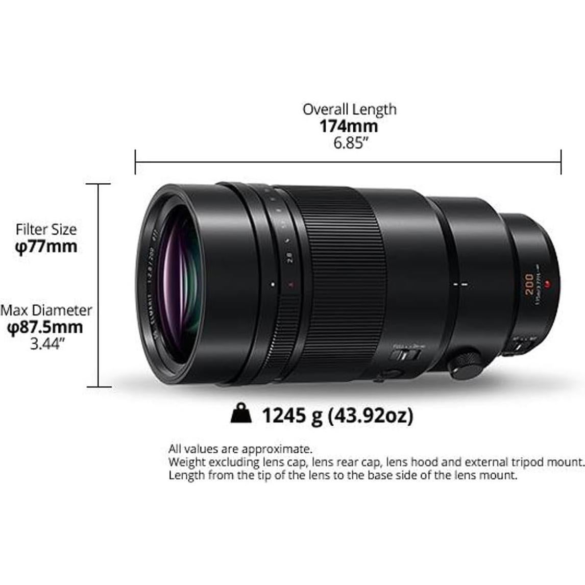 Lente Panasonic Lumix G Leica DG Elmarit 200mm F2.8 O.I.S.