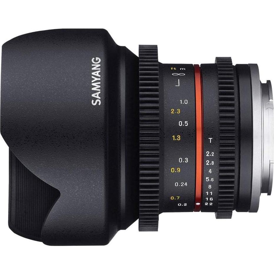 Lente de Cine Samyang 12mm T2.2 VDSLR para Fuji X