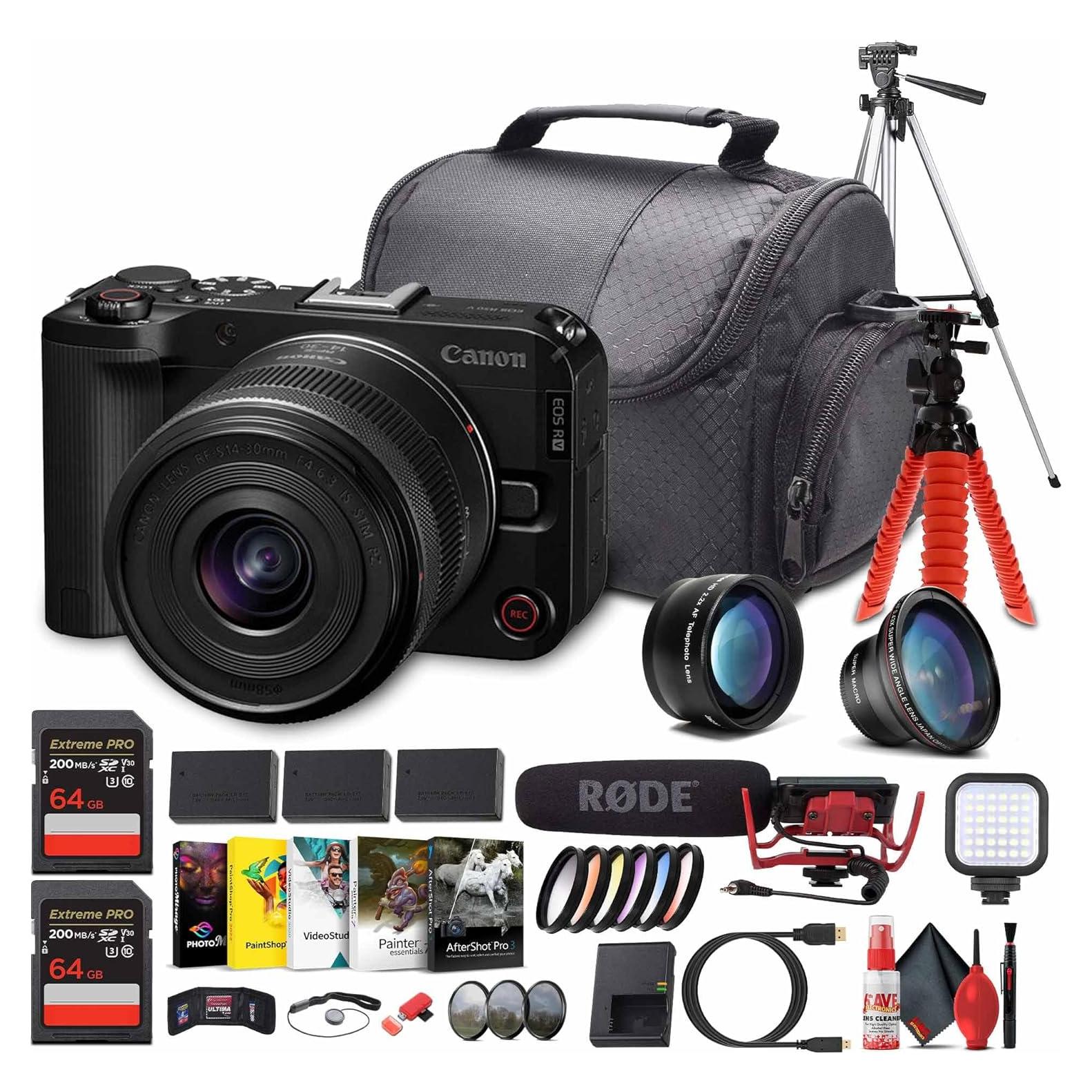 Cámara Canon EOS R50 V + Lente Zoom 14-30mm 24.2MP 4K