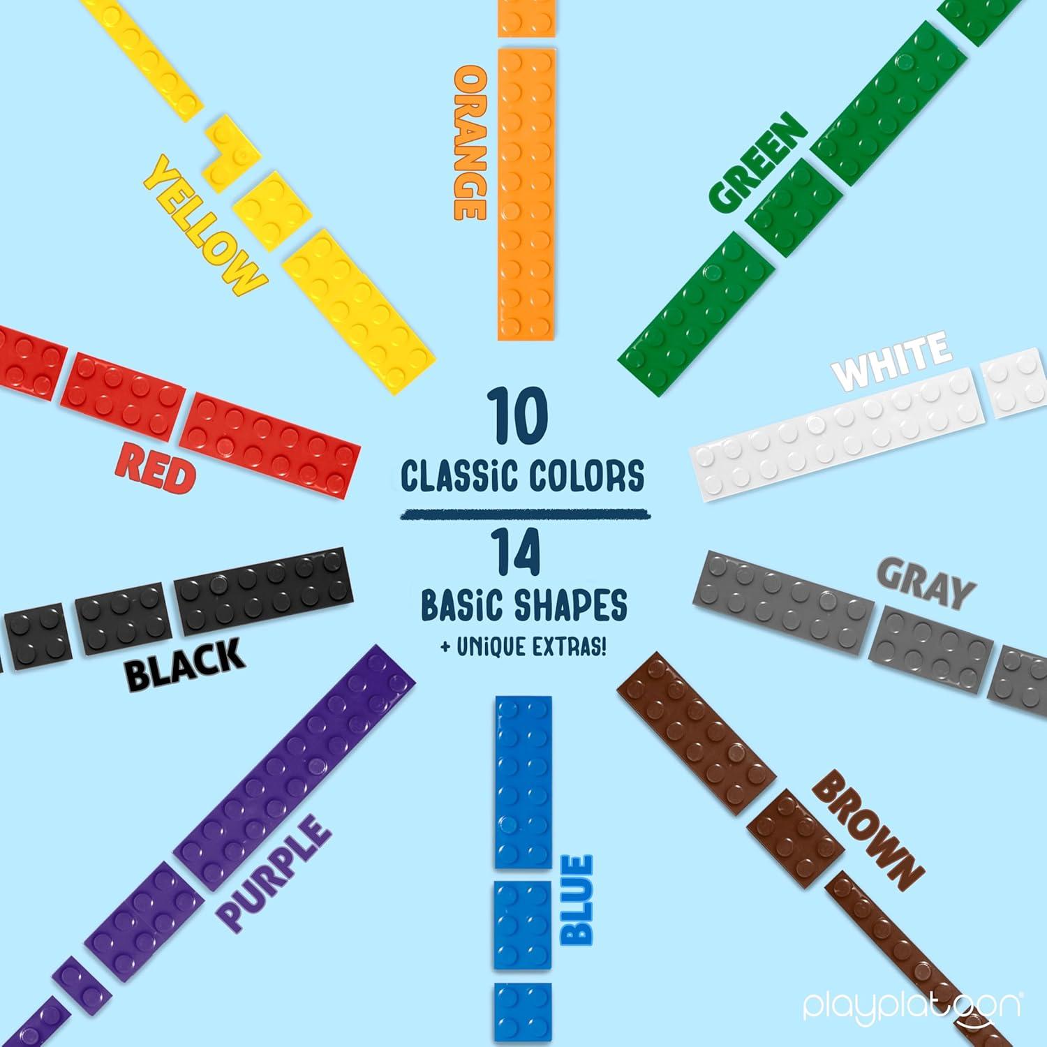 Set de Bloques de Construcción Play Platoon 1100 Piezas