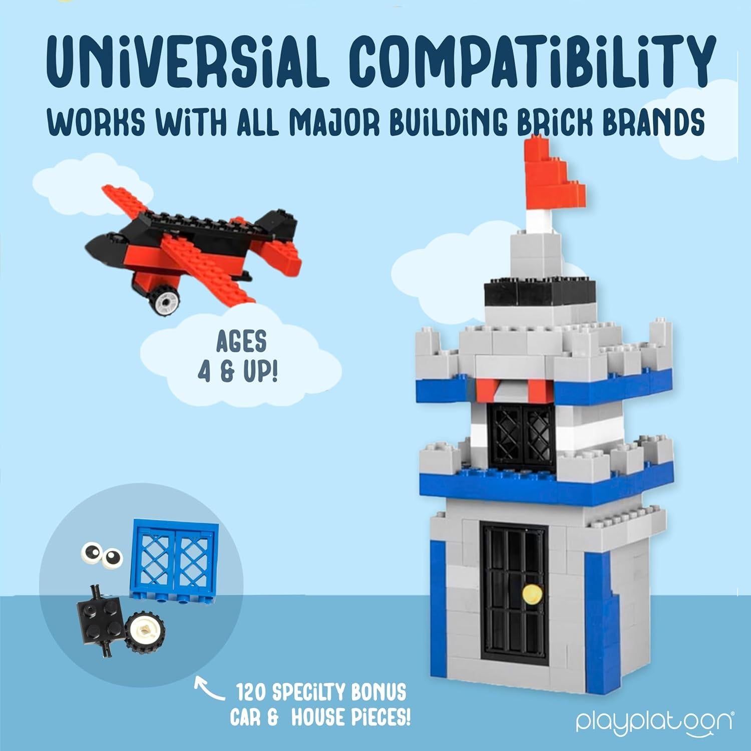 Set de Bloques de Construcción Play Platoon 1100 Piezas