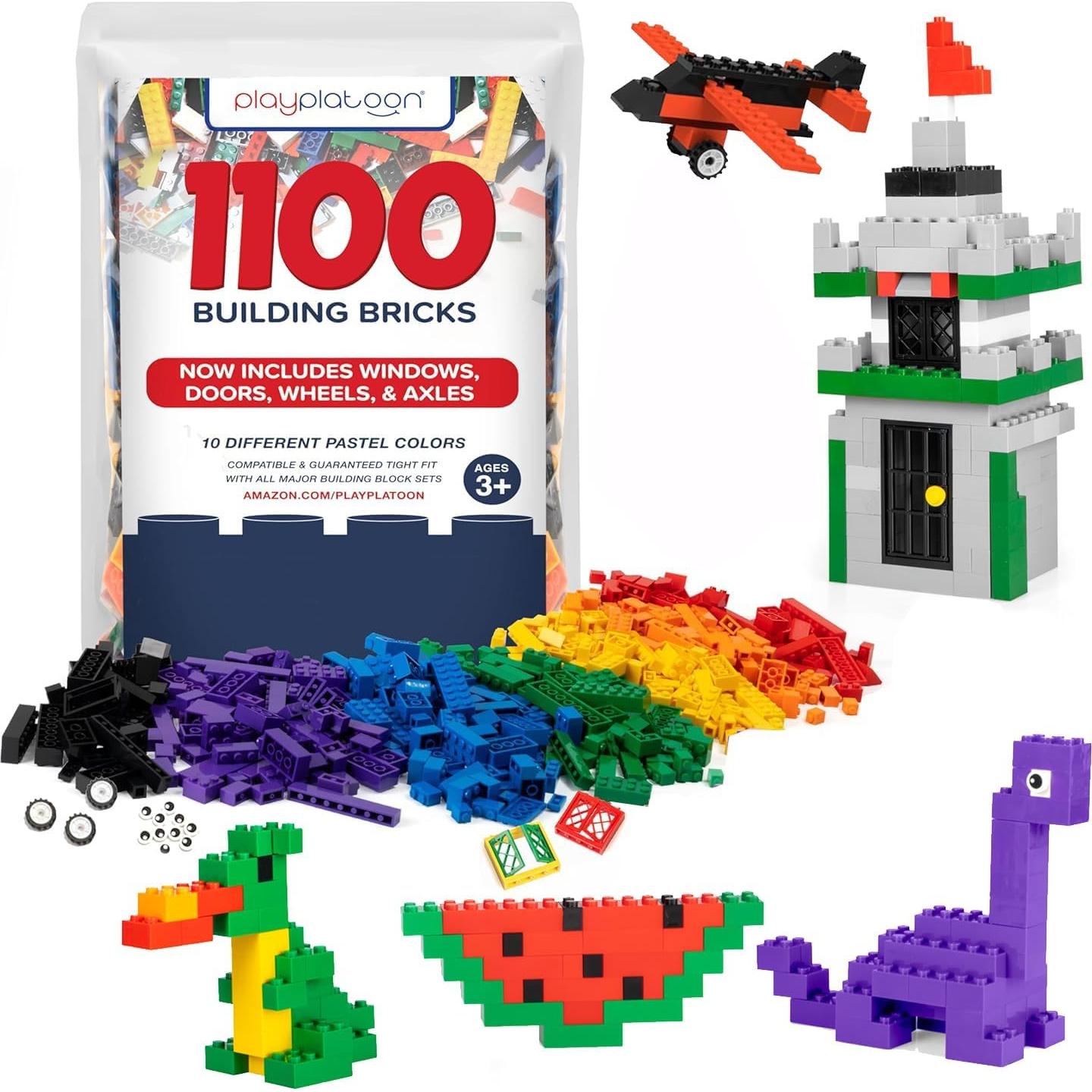 Set de Bloques de Construcción Play Platoon 1100 Piezas