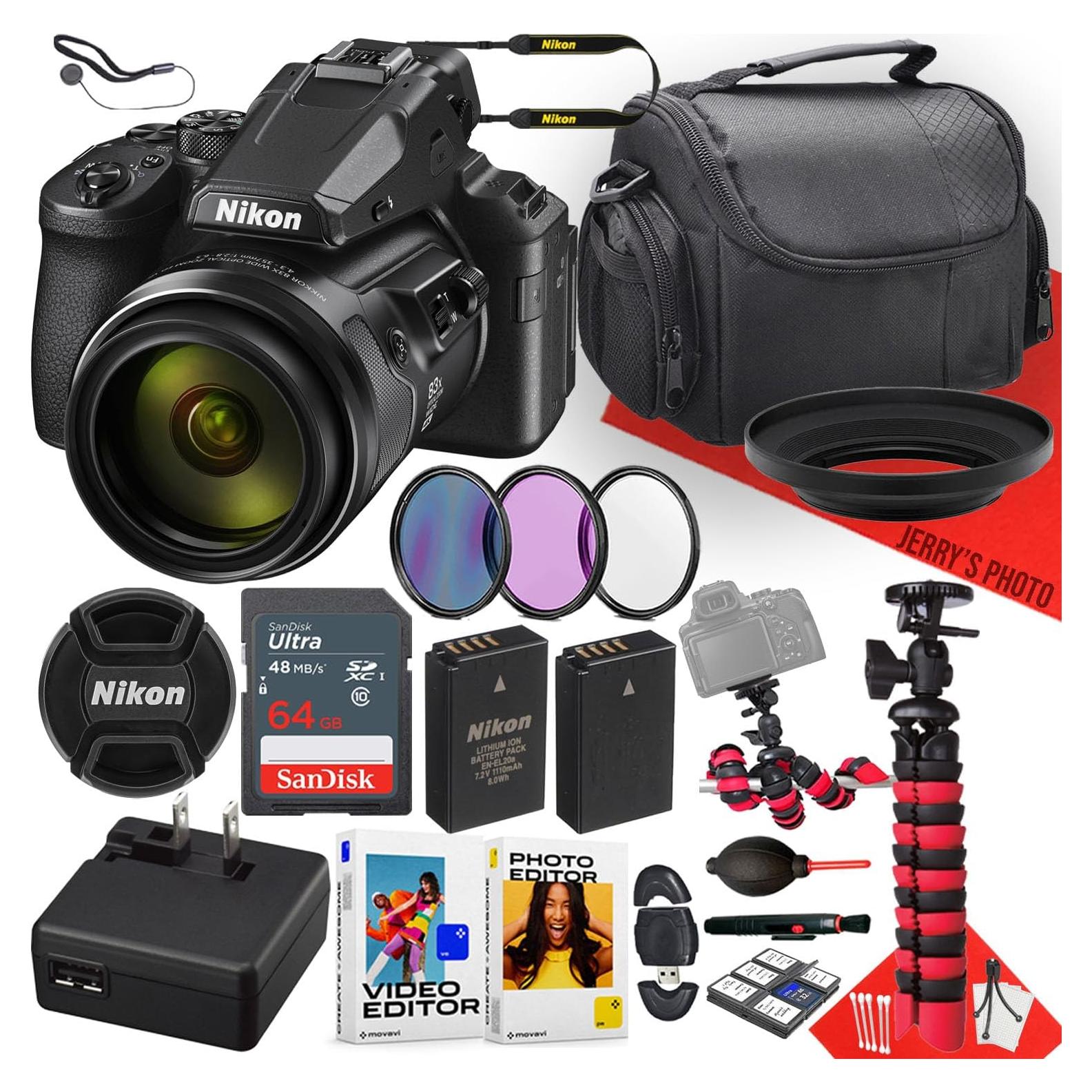 Cámara Digital Nikon COOLPIX P950 16MP 24-2000mm + 64GB + Accesorios