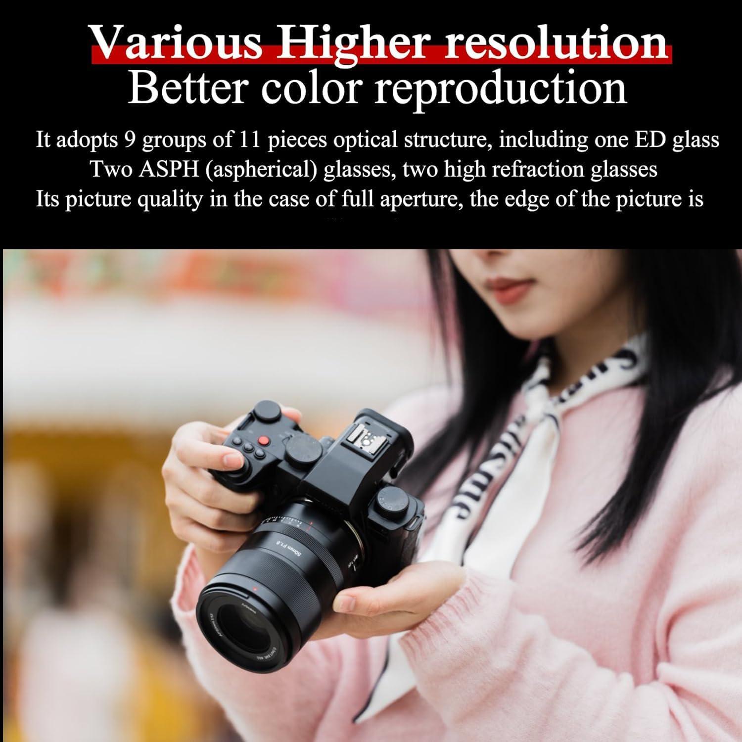 Lente 7artisans AF 50mm F1.8 para Montura L - Enfoque Automático