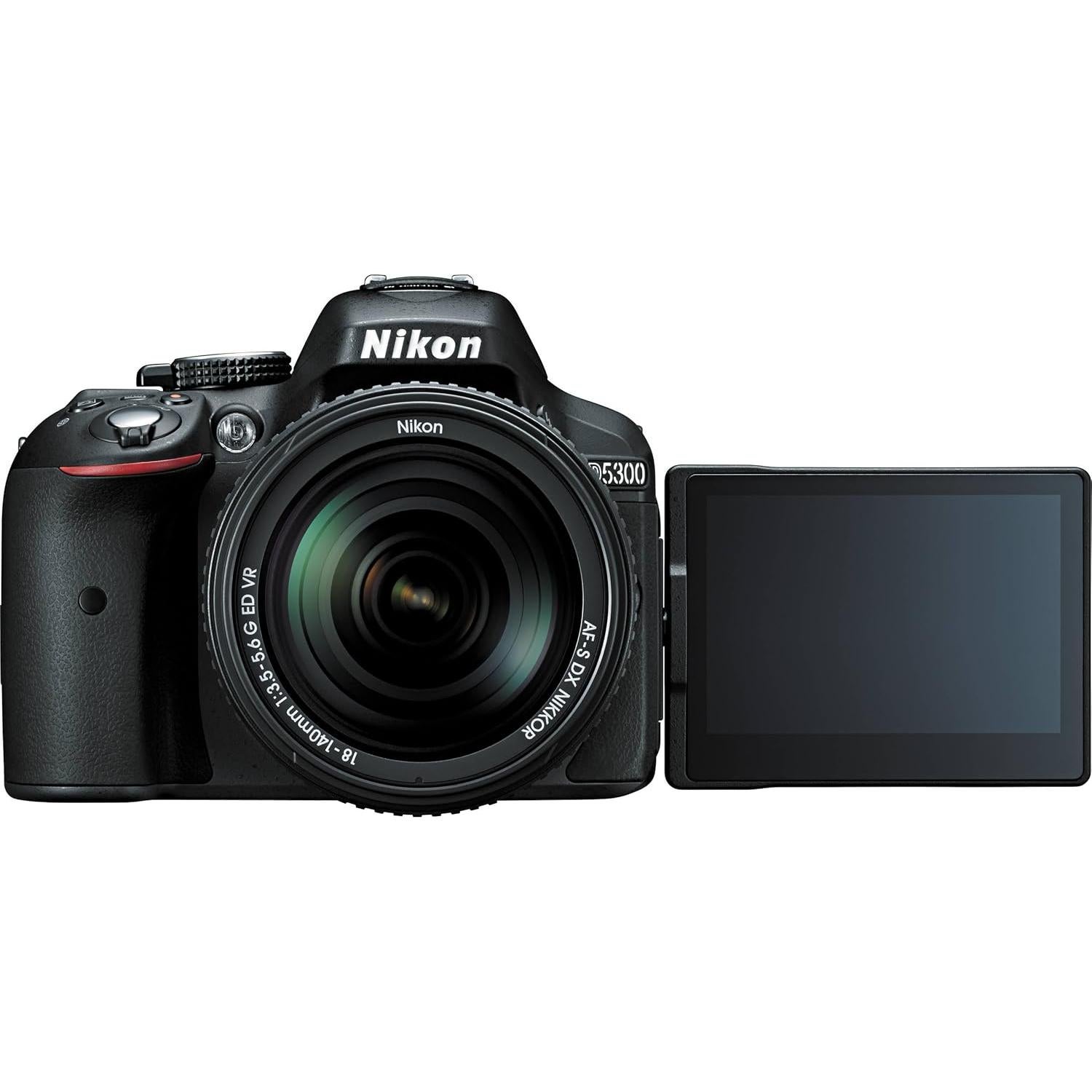 Nikon D5300 24.2 MP CMOS Digital SLR Camera with 18-140mm f/3.5-5.6G ED VR Auto Focus-S DX NIKKOR Zoom Lens (Black)