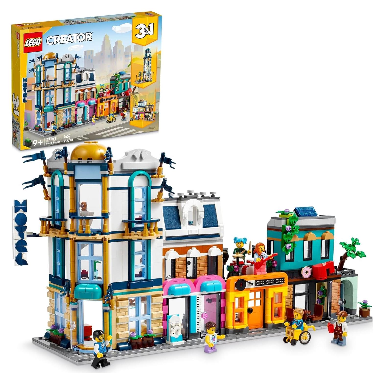 LEGO Creator 3 en 1 Calle Principal 31141 - 4 Edificios y 6 Minifiguras