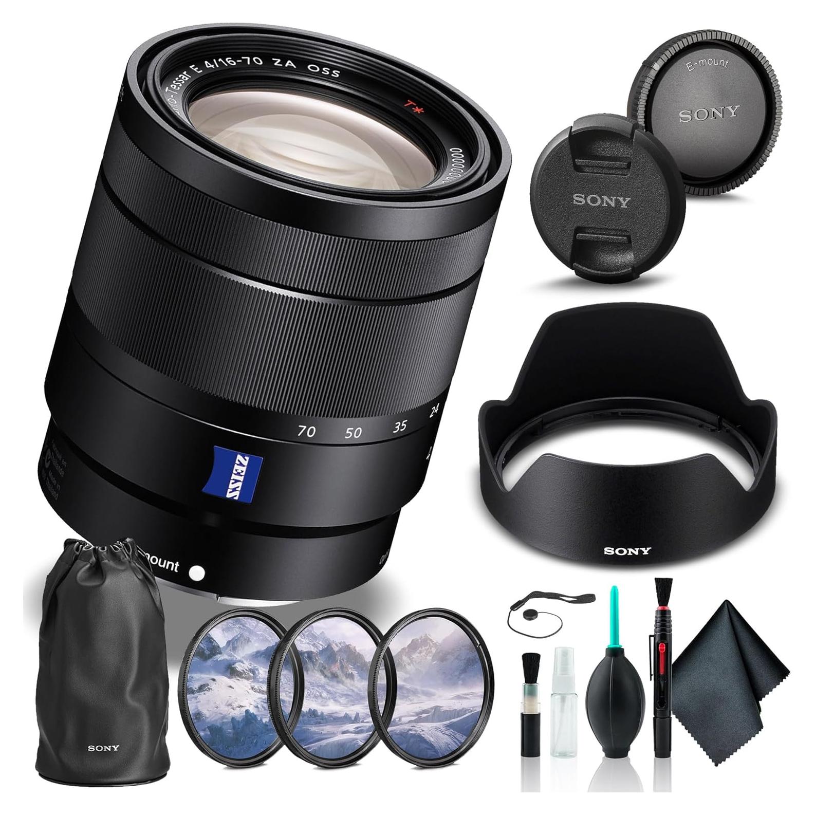 Lente Sony Vario-Tessar T E 16-70mm f/4 ZA OSS + Kit de Filtros