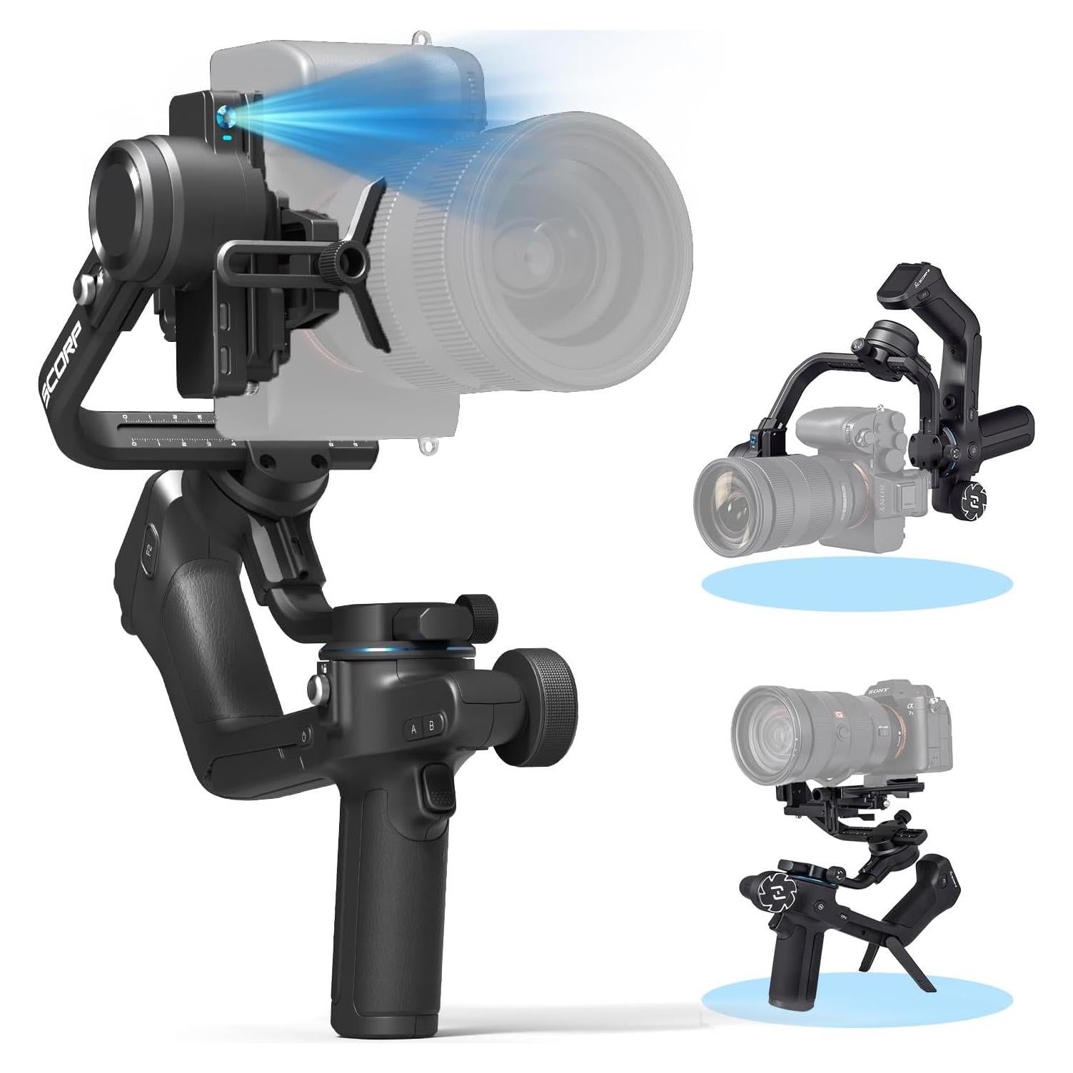 Estabilizador de Cardán FeiyuTech SCORP 2 para Cámara 2.5kg