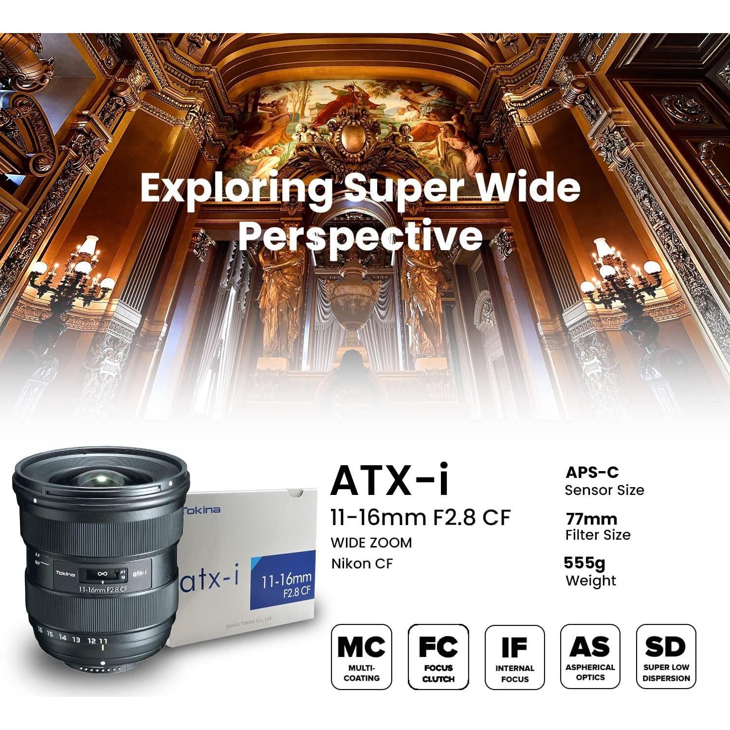 Lente Tokina ATX-i 11-16mm F2.8 para Nikon F