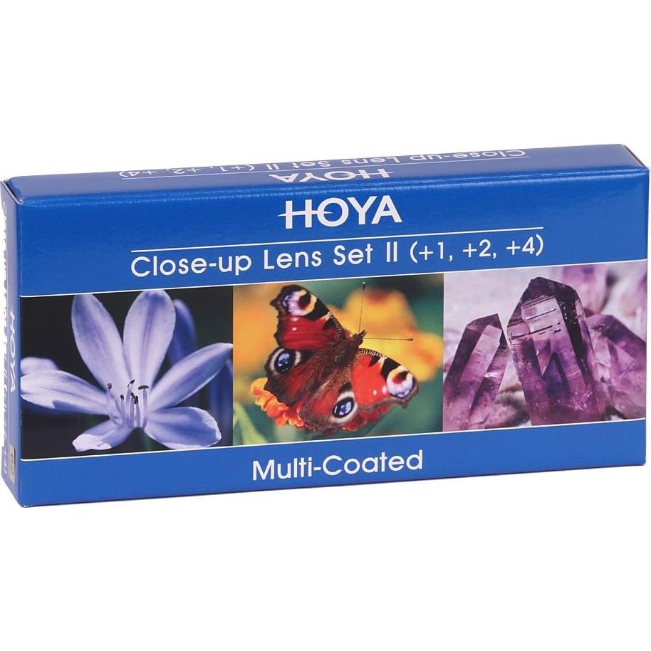 Filtro Close-Up Hoya 46mm Set II - Dioptrías +1, +2, +4 para Macro