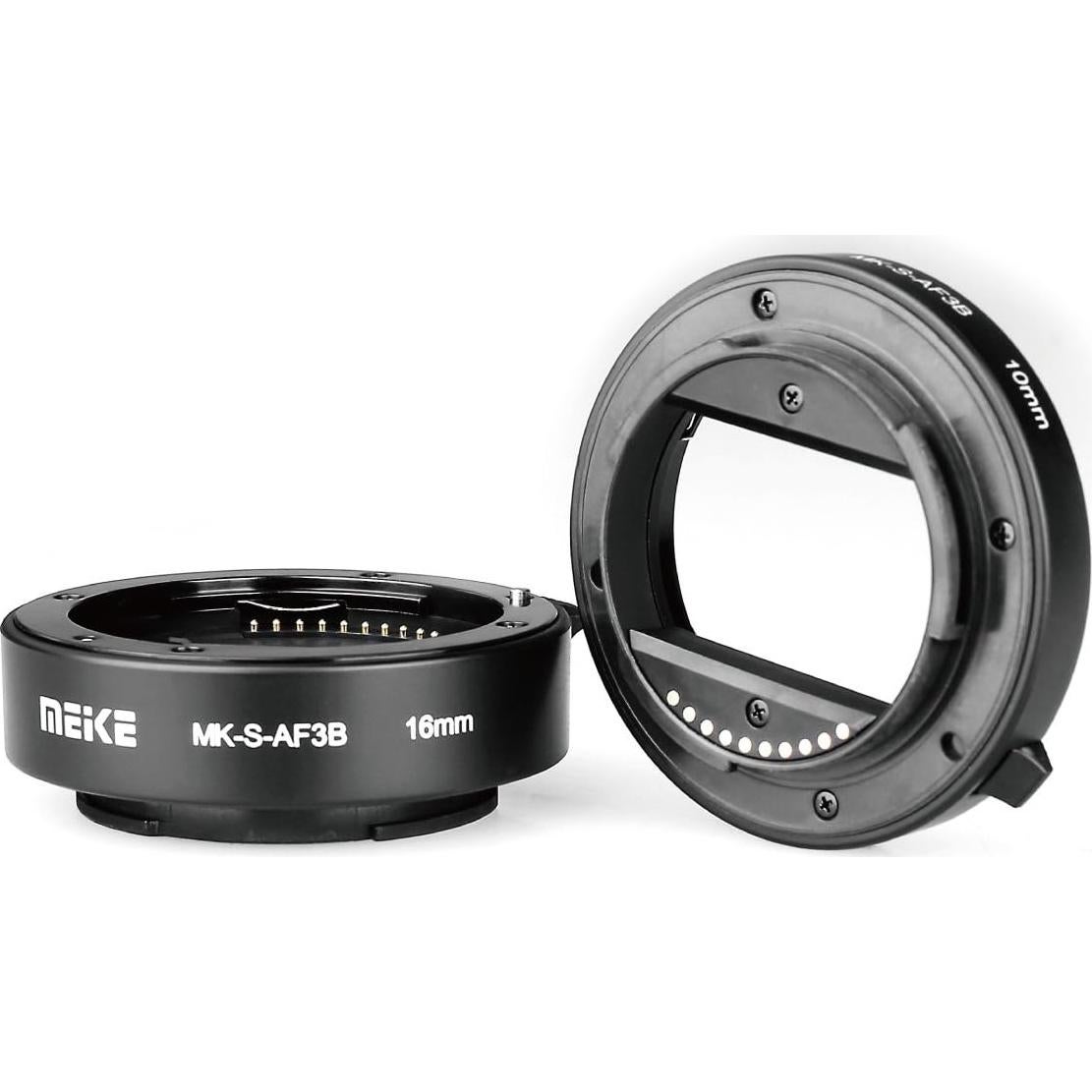 Tubo de Extensión Automático Meike MK-S-AF3B 10mm 16mm para Sony