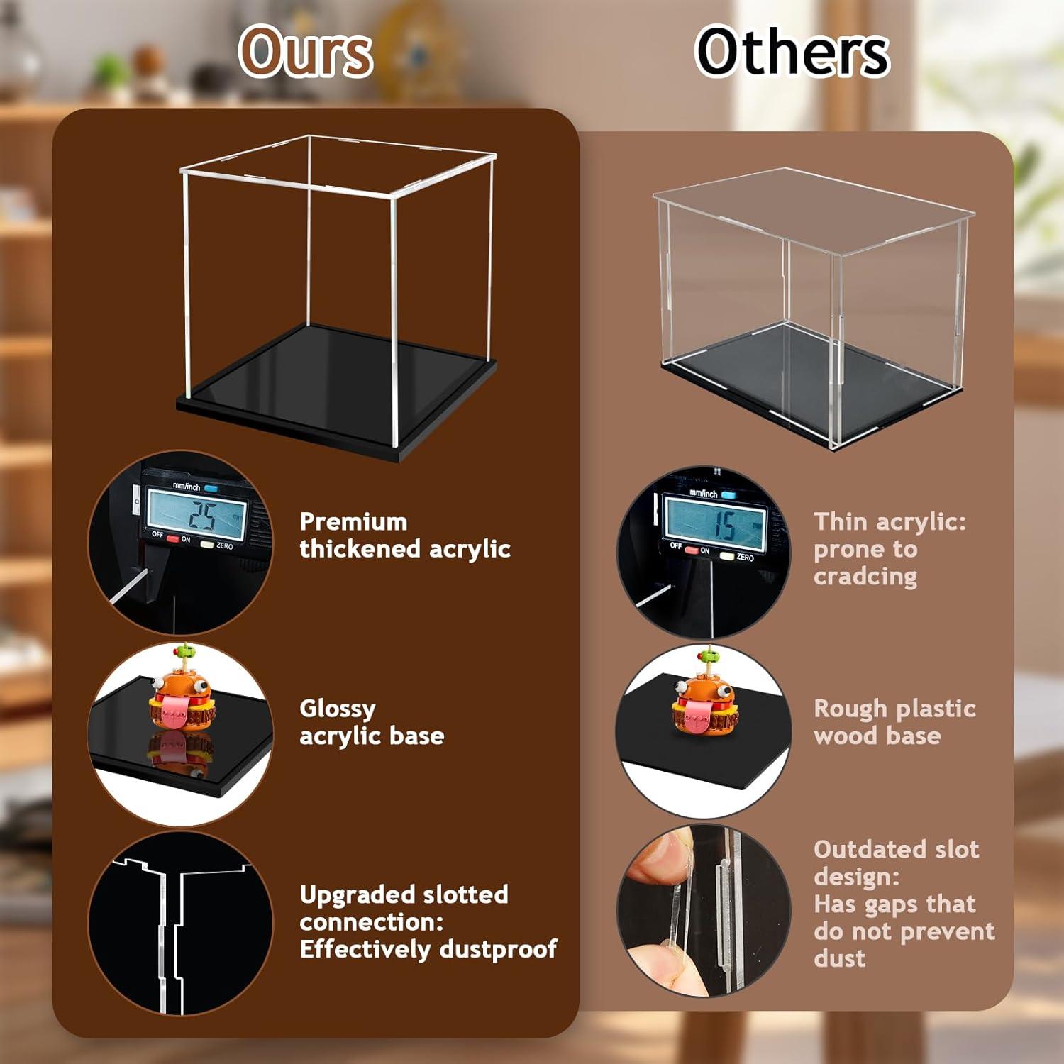 Caja de Exhibición Acrílica XINISS 17x17x17 cm para Coleccionables