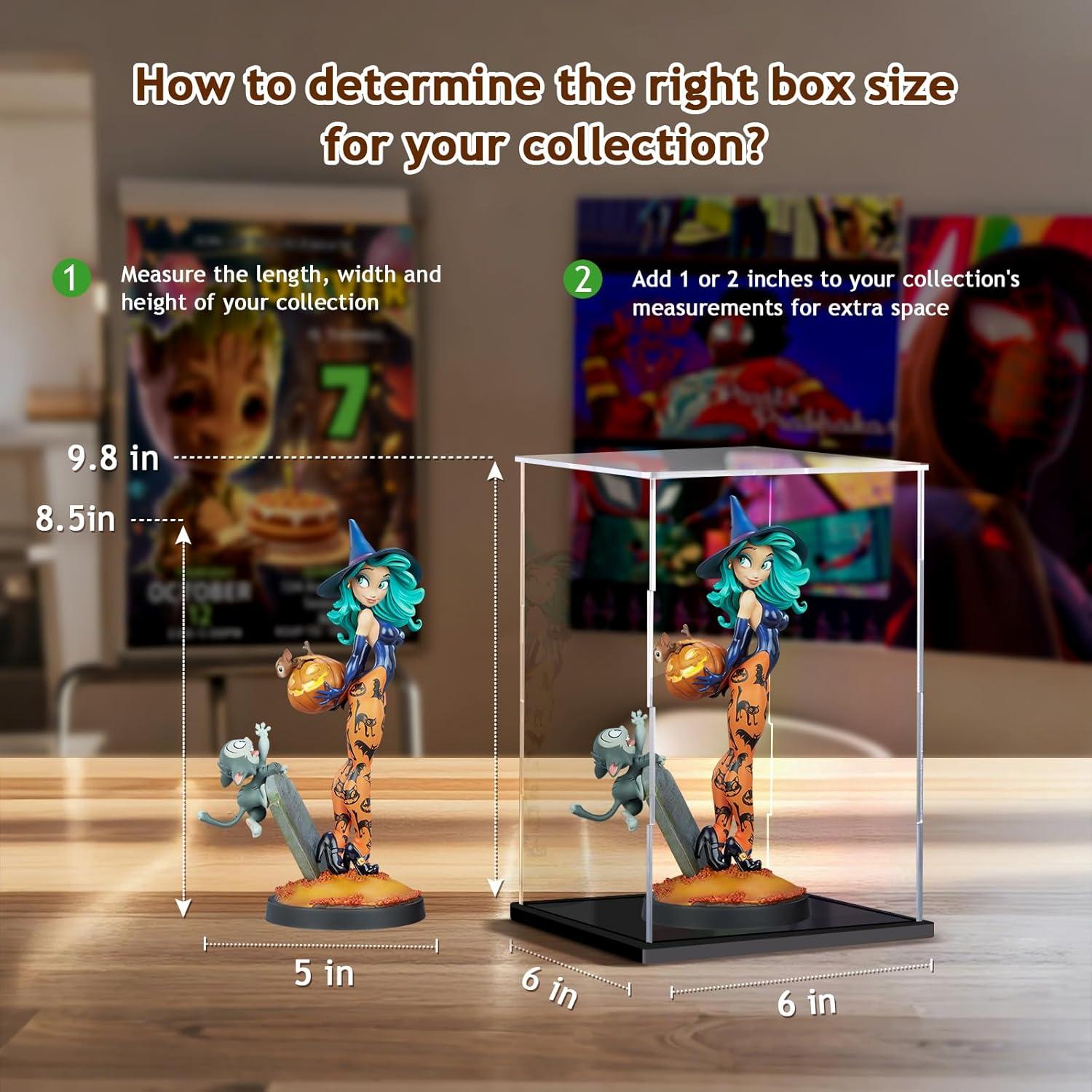 Caja de Exhibición Acrílica XINISS 17x17x17 cm para Coleccionables