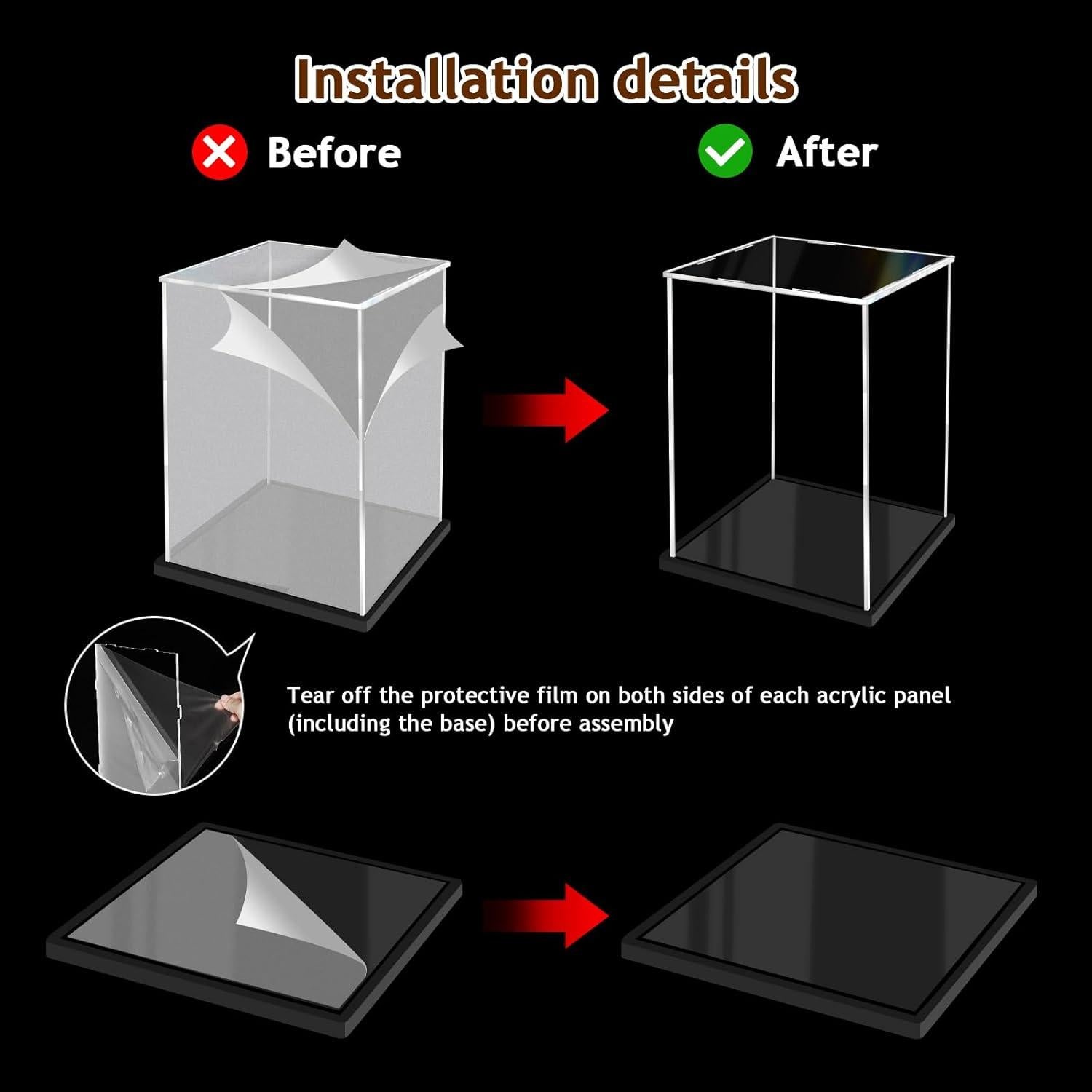 Caja Acrílica para Coleccionables XINISS 25x15x15 cm