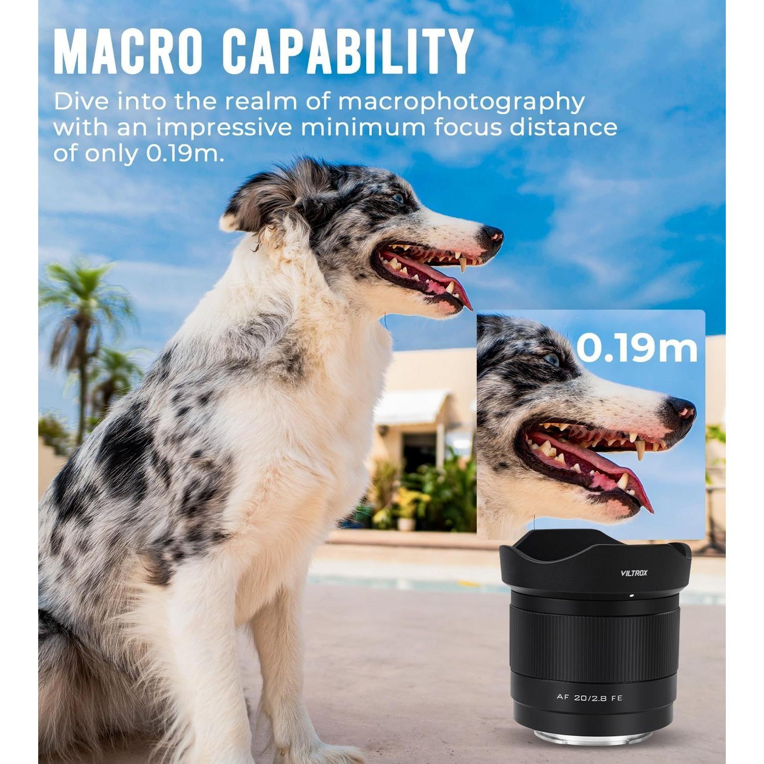 Lente Gran Angular Viltrox 20mm F2.8 Autofocus para Sony E-Mount