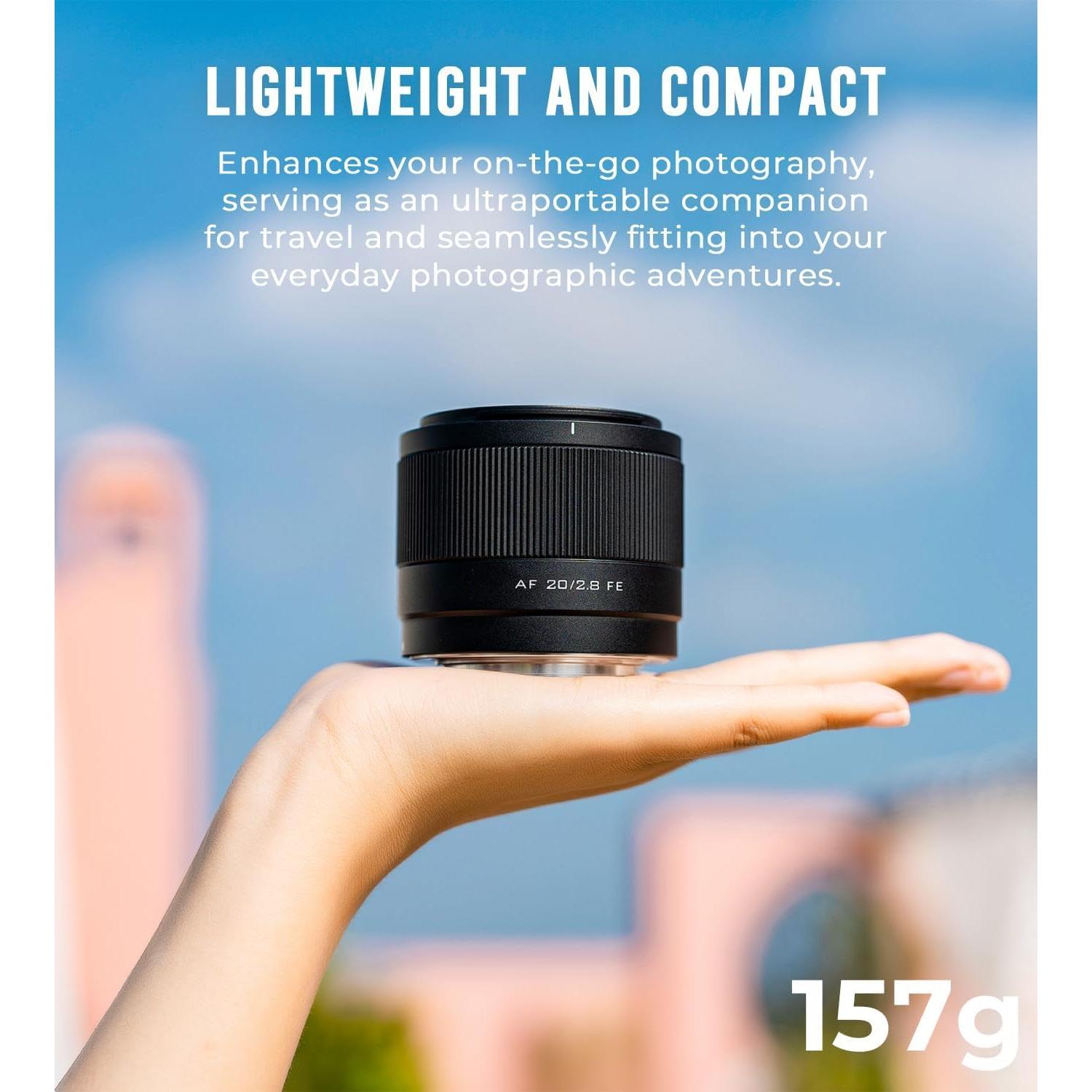 Lente Gran Angular Viltrox 20mm F2.8 Autofocus para Sony E-Mount