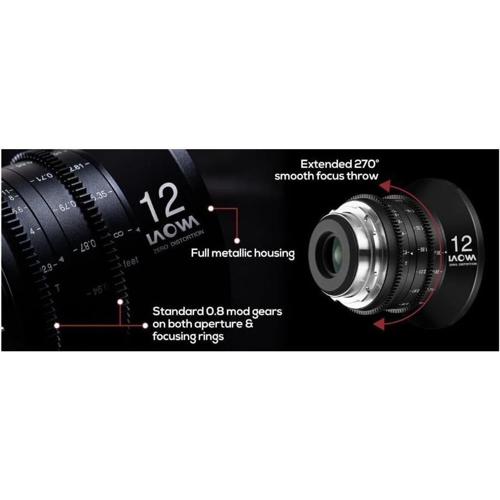 Lente Cine Venus Optics Laowa 12mm T2.9 Montura PL