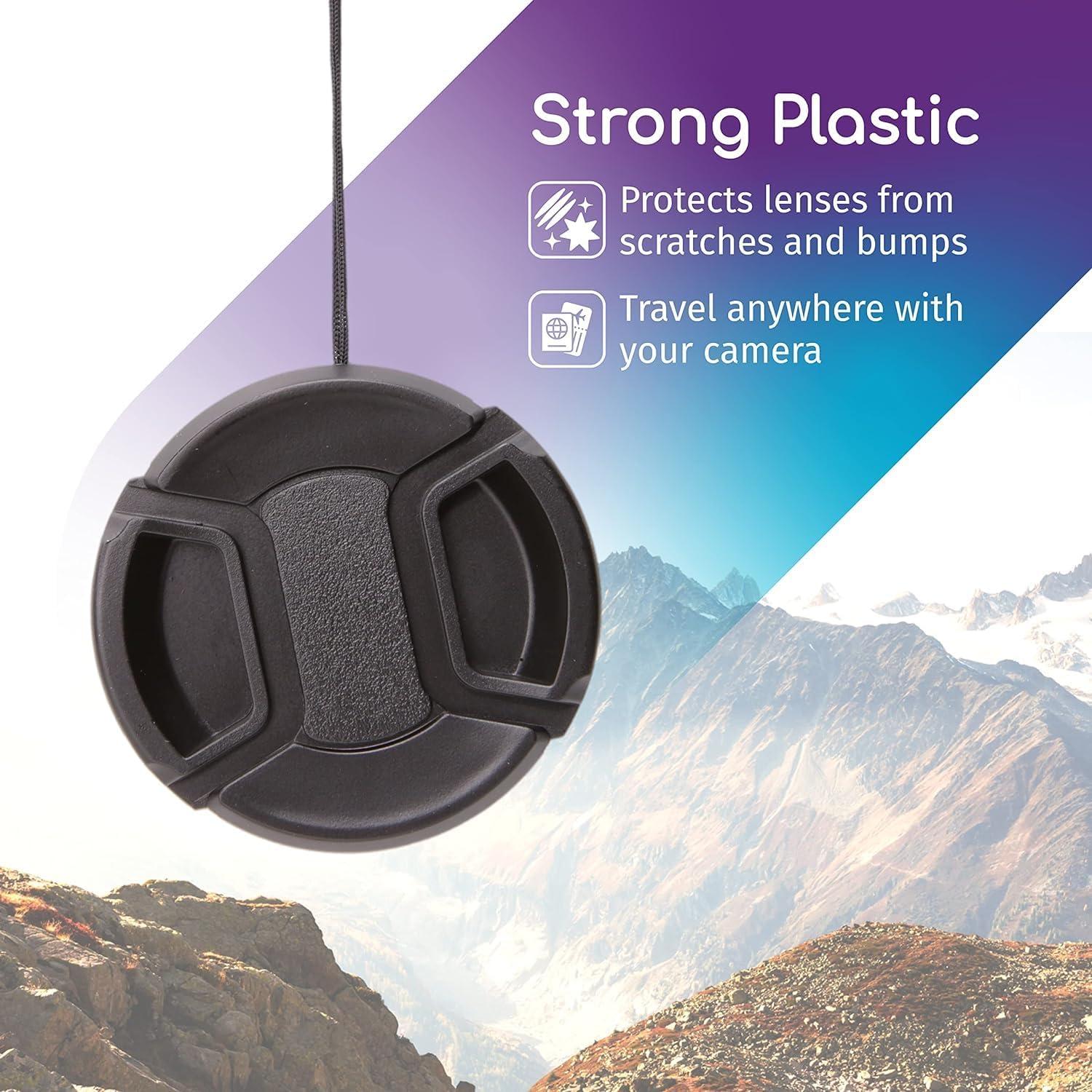 Tapa de lente frontal 52mm CamDesign para Canon Nikon Sony