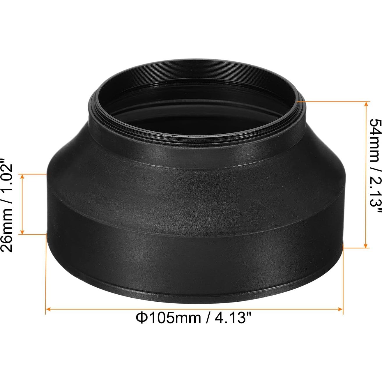 Capucha de Lente PATIKIL 72mm Goma Anti-Reflexión